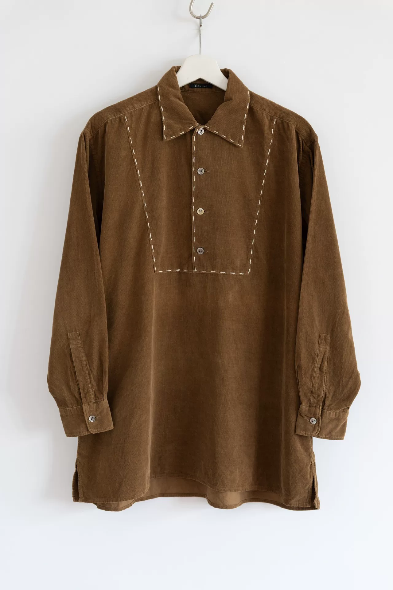 Yohji Yamamoto 90s Corduroy Half-Collar Shirt