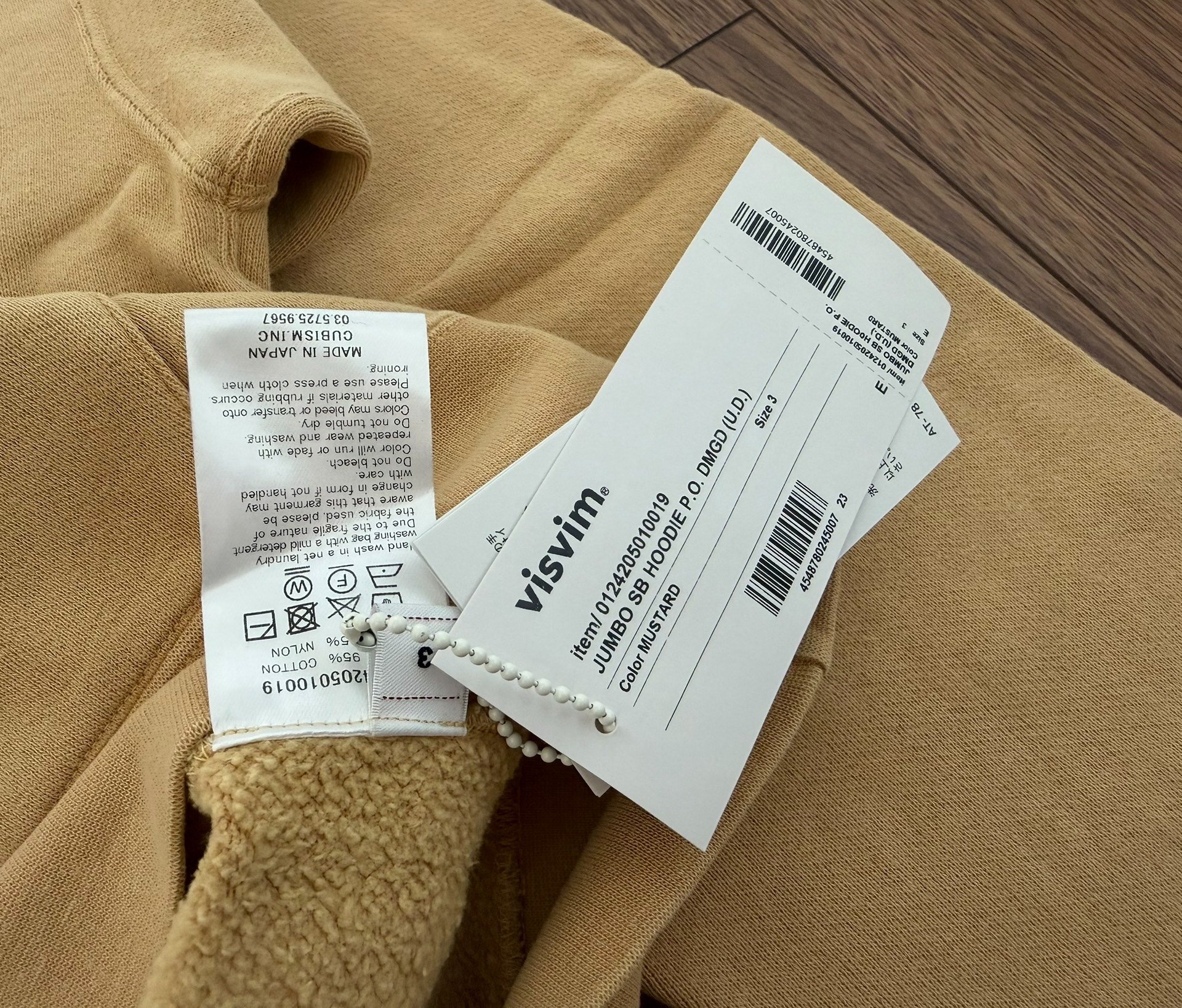 VISVIM 24AW JUMBO SB HOODIE — back
