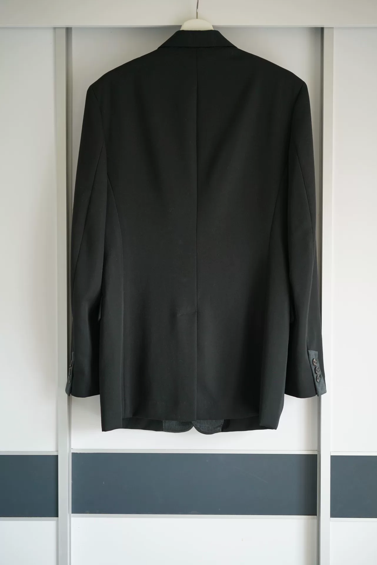 Yohji Yamamoto 05AW Peony Silk Collar Blazer — detail