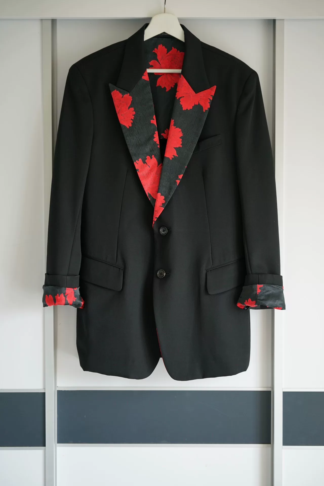 Yohji Yamamoto 05AW Peony Silk Collar Blazer
