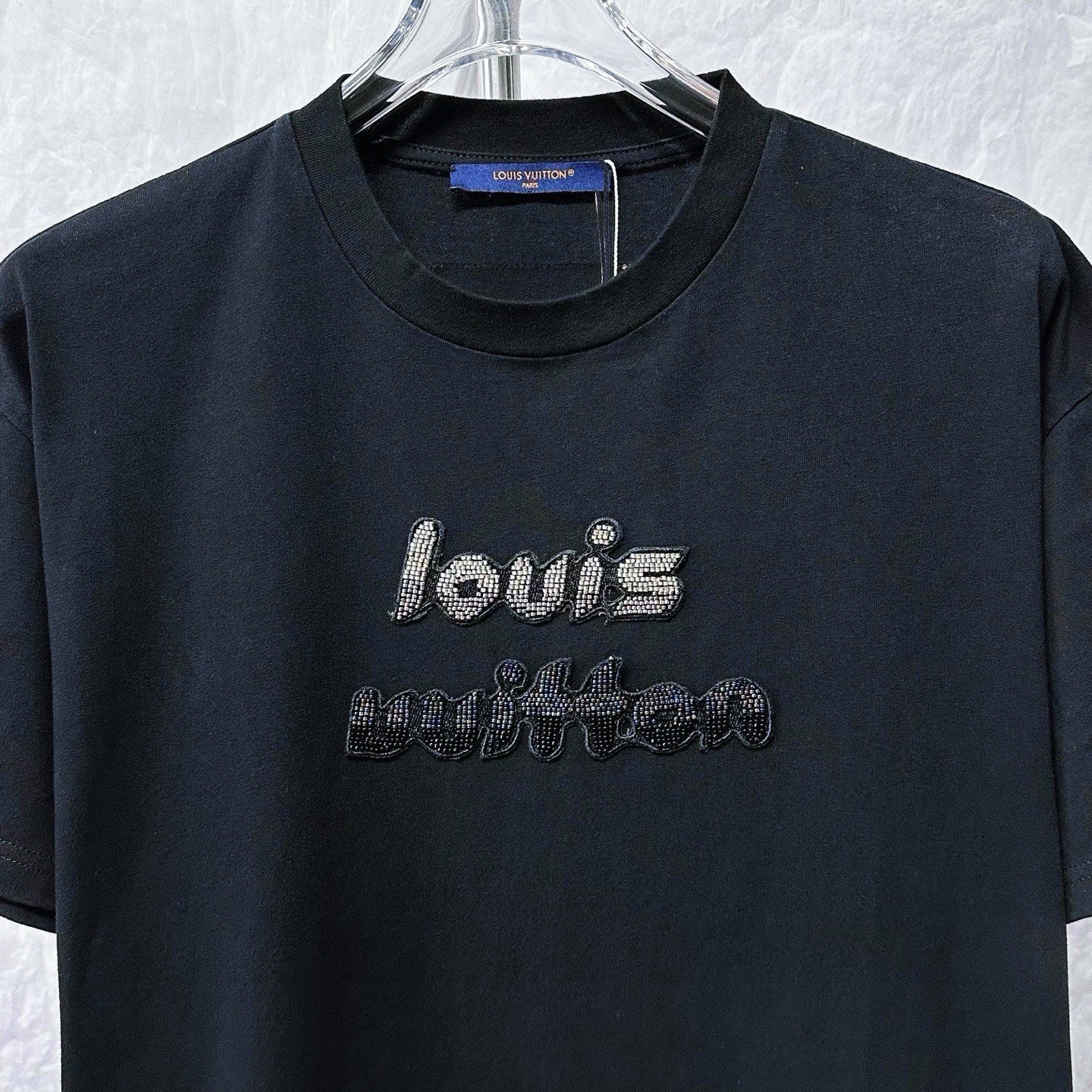 Louis Vuitton Gradient Beaded Letter Tee — front
