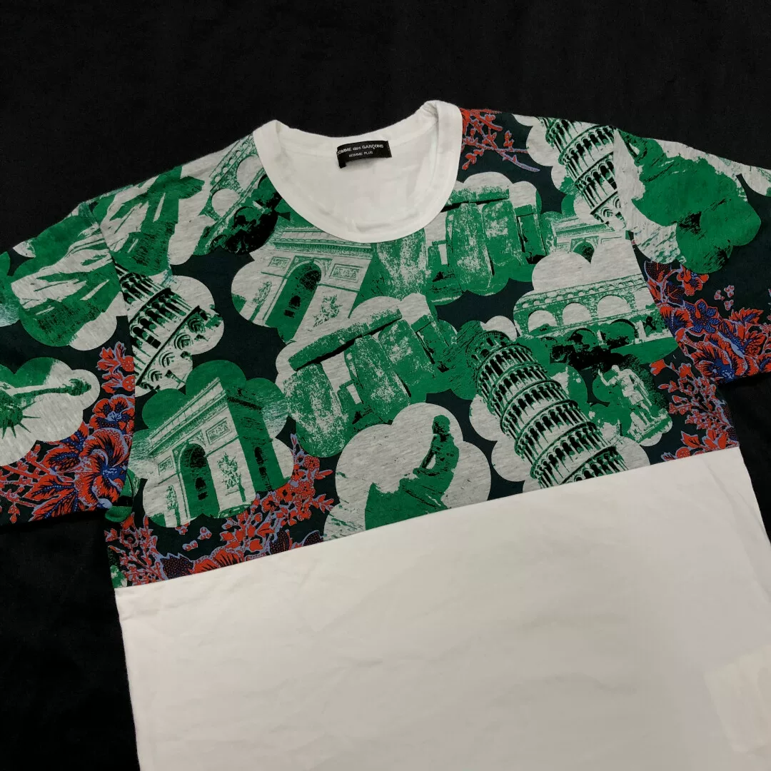 Comme des Garçons 02SS Landmark Print Top — back