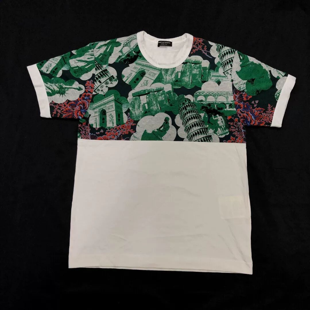 Comme des Garçons 02SS Landmark Print Top — front