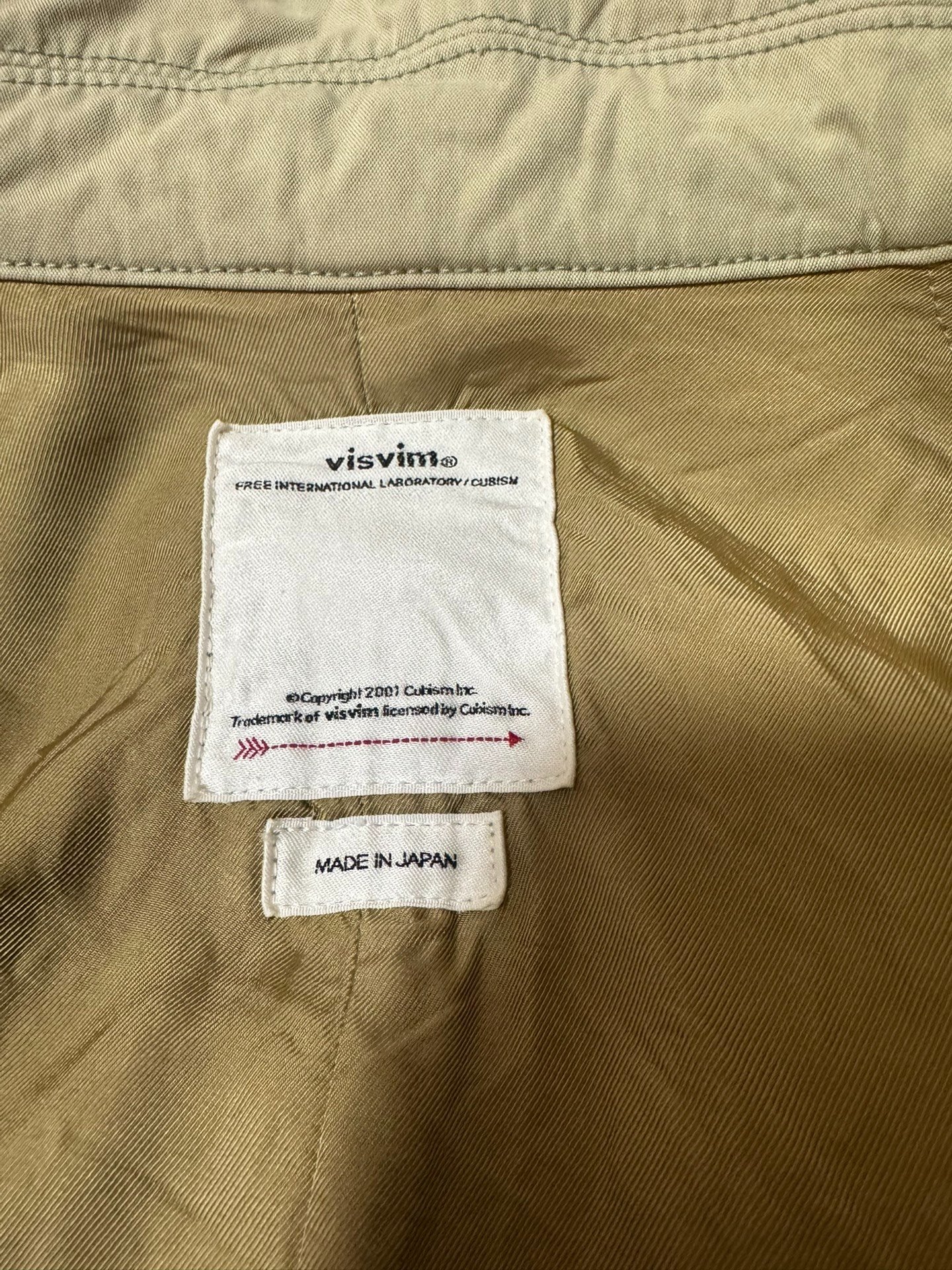 visvim 22SS Levinson Fishtail Coat — detail