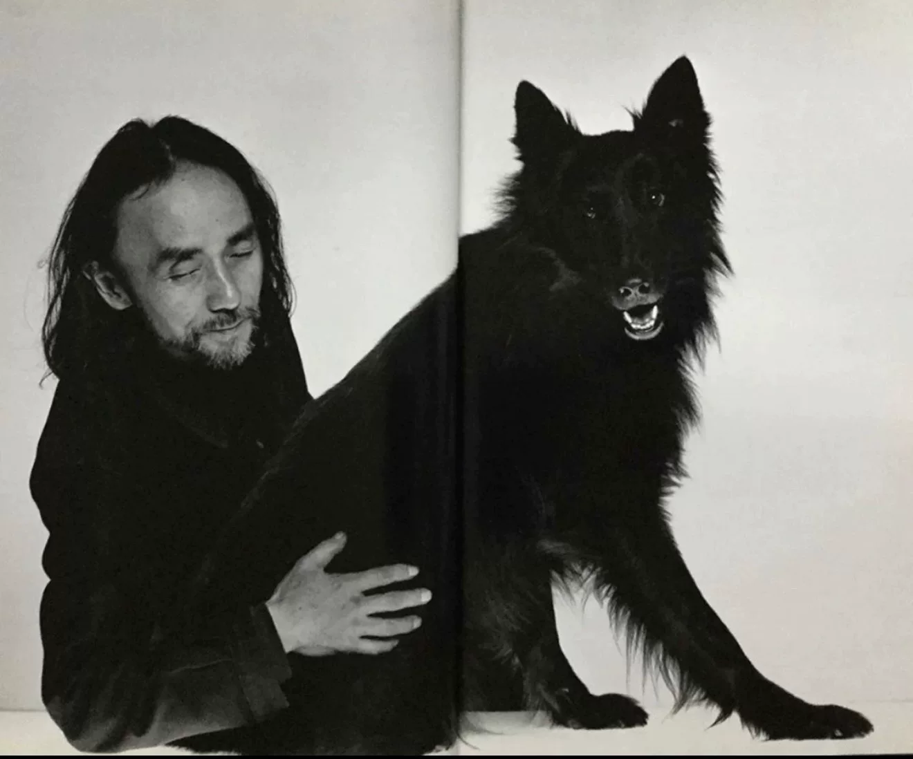 Yohji Yamamoto Archive Silk Dog Tie — detail