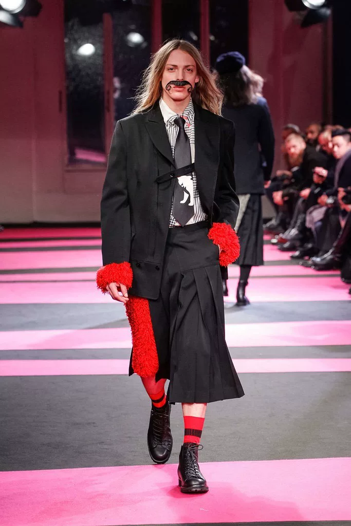 Yohji Yamamoto Archive Silk Dog Tie — back
