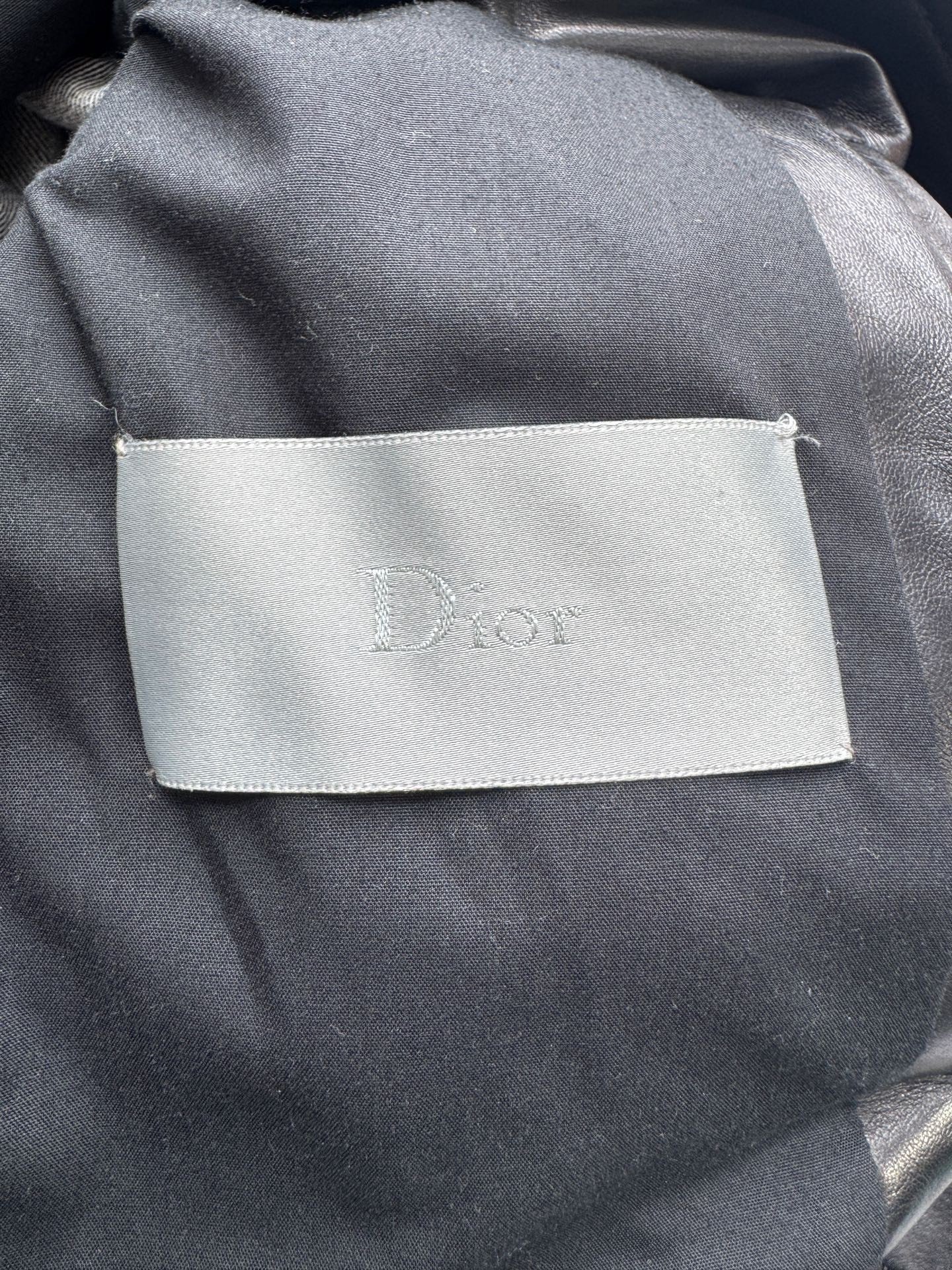 Dior Lambskin Denim Sleeve Jacket — label