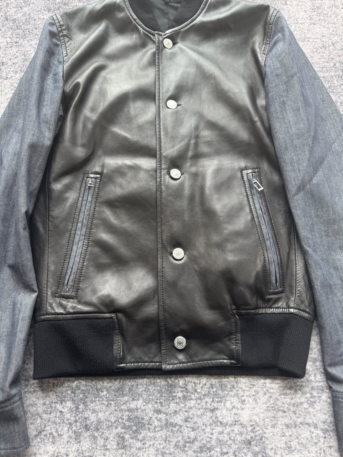 Dior Lambskin Denim Sleeve Jacket — back