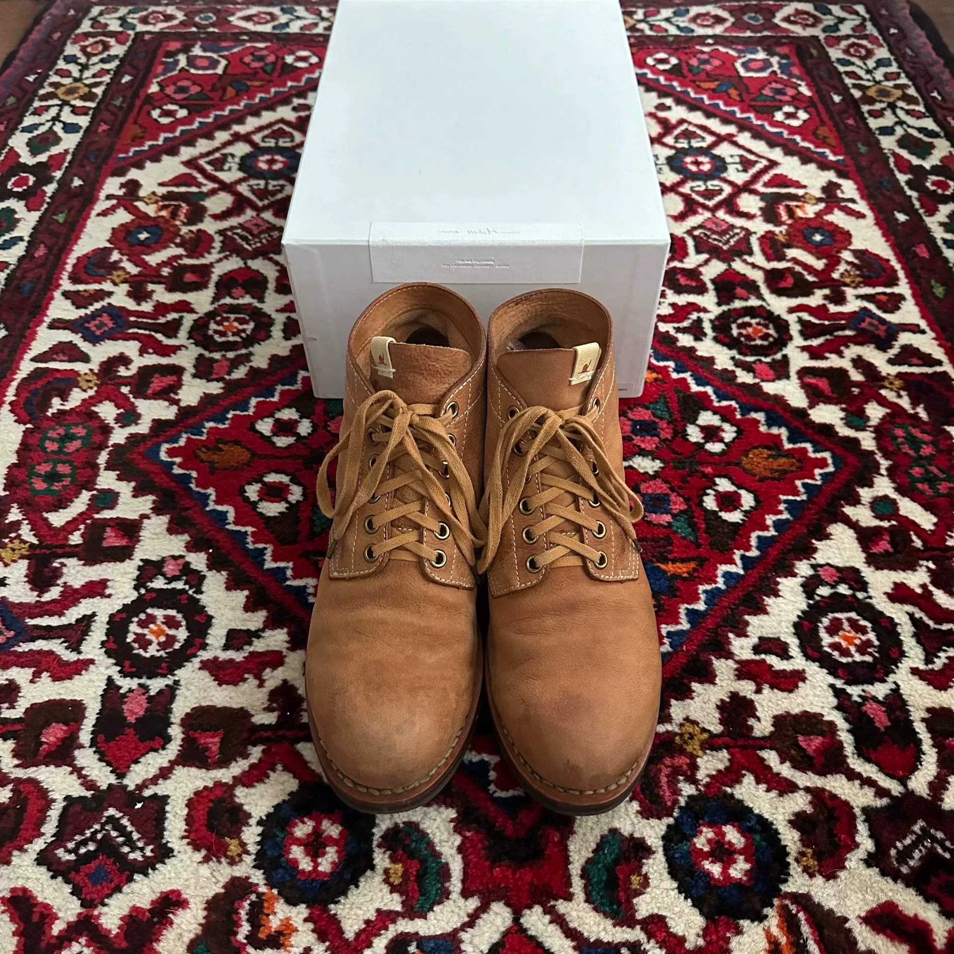 VISVIM 14AW BRIGADIER Antelope Leather Boots — detail