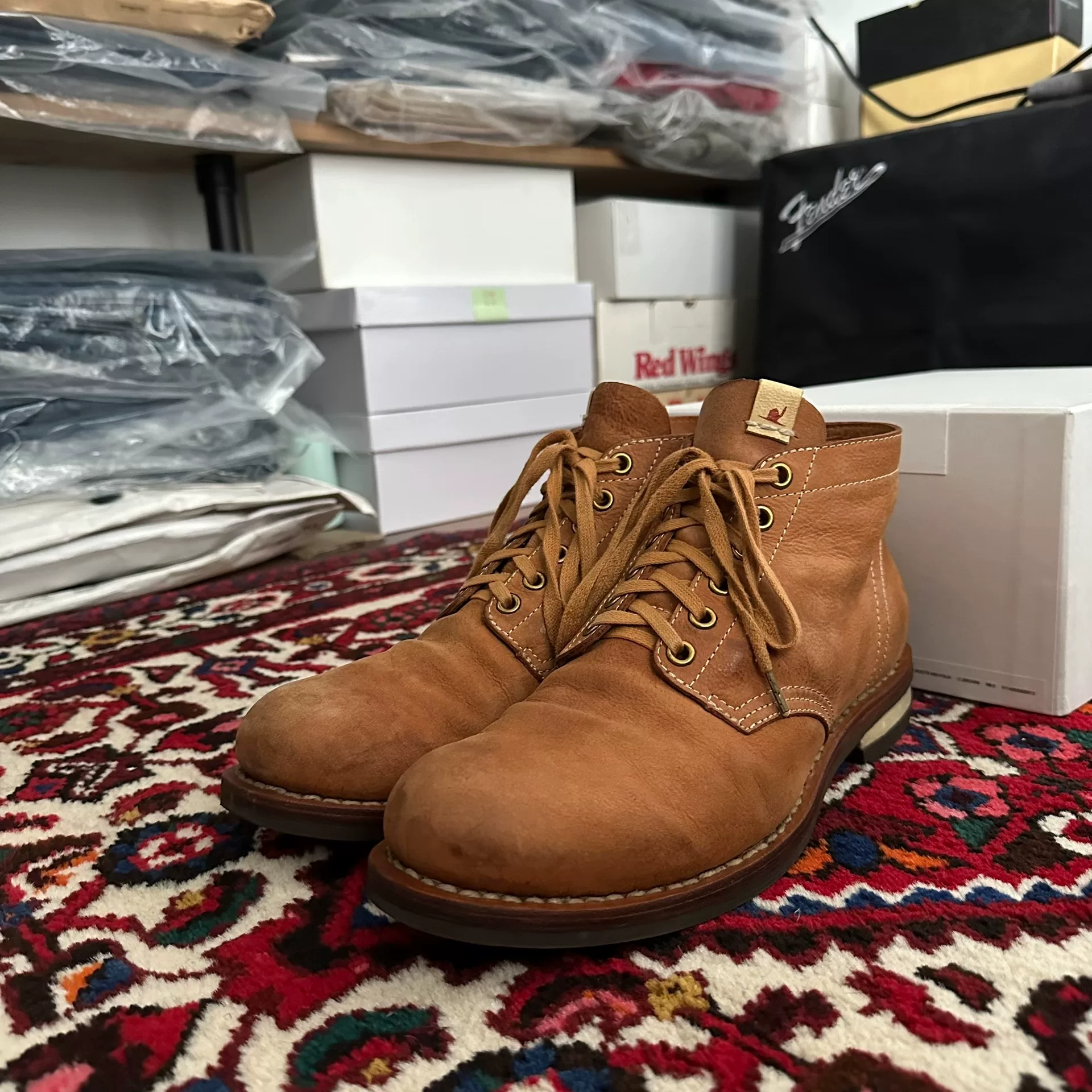 VISVIM 14AW BRIGADIER Antelope Leather Boots