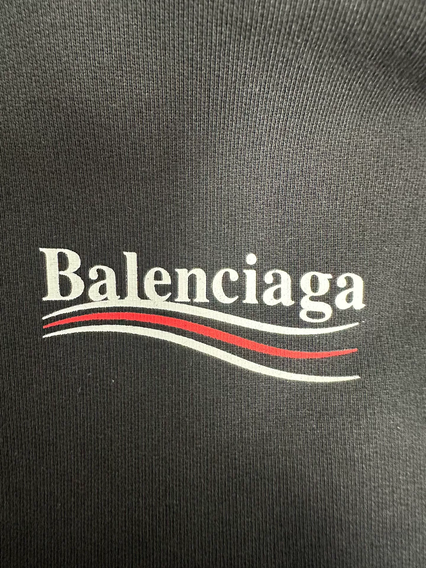 Balenciaga Political Campaign Hoodie — detail