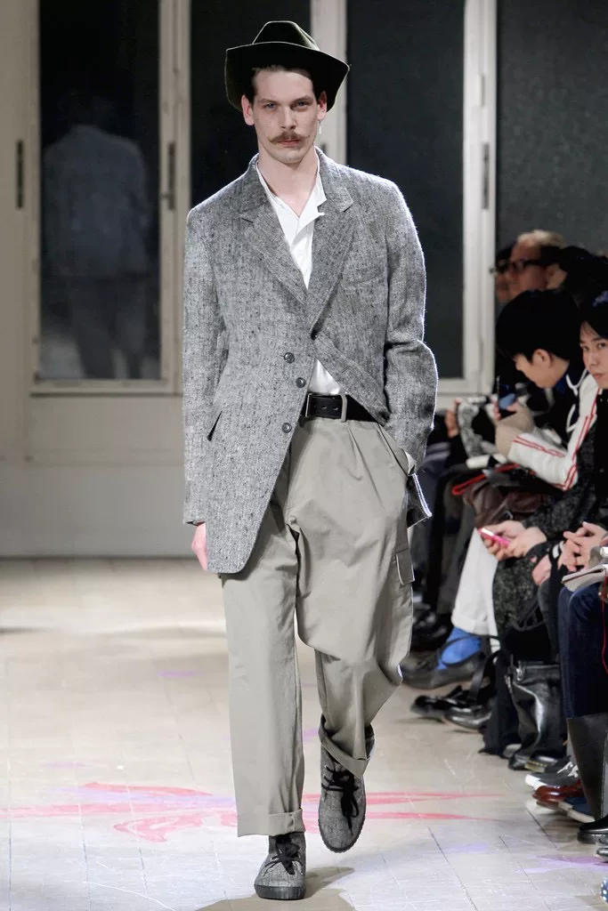 Yohji Yamamoto 11AW Herringbone Blazer — back