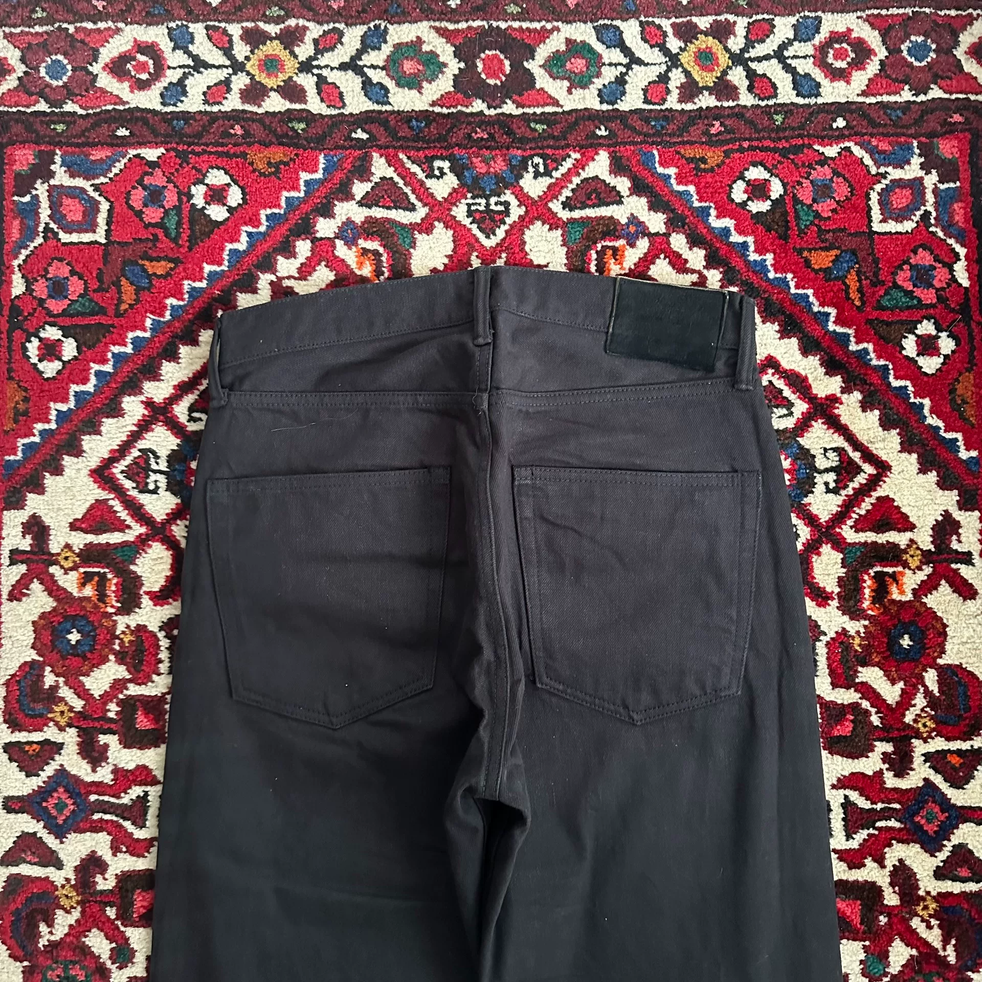visvim 23ss 01 CMYK Black Jeans W32 L30 — detail