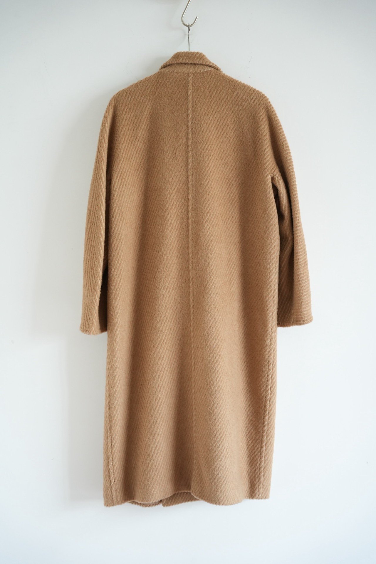 Unica Camel Double-Breasted Coat — front