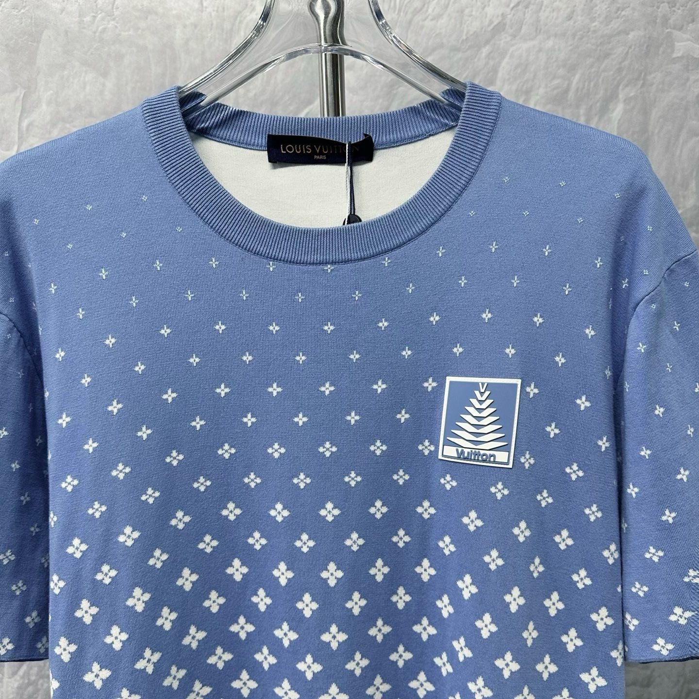 Louis Vuitton SS25 Ski Gradient Knit Tee — front