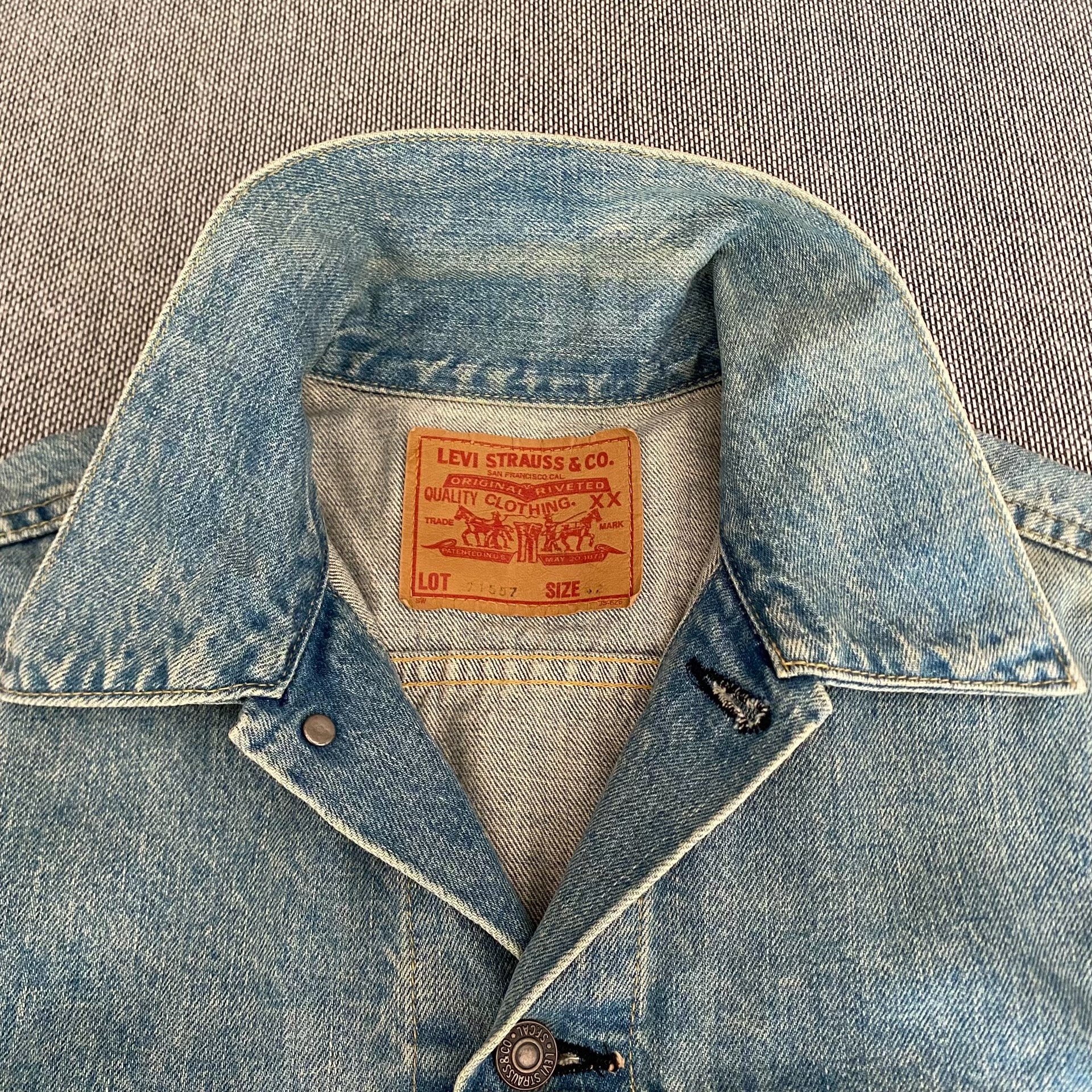 Levi's LVC71557 Vintage Denim Jacket — detail