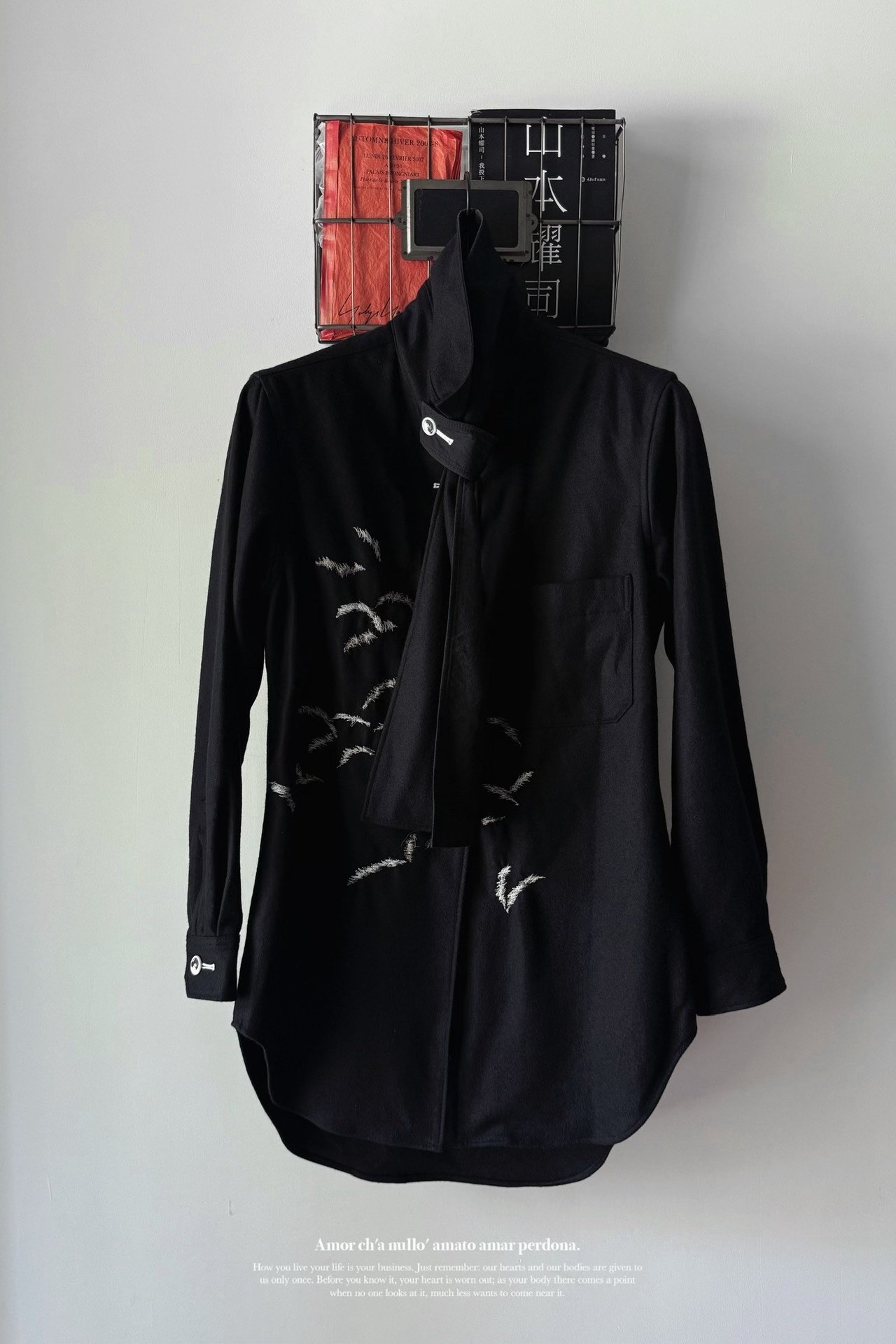 Yohji Yamamoto 19AW Wool Flannel Shirt — front