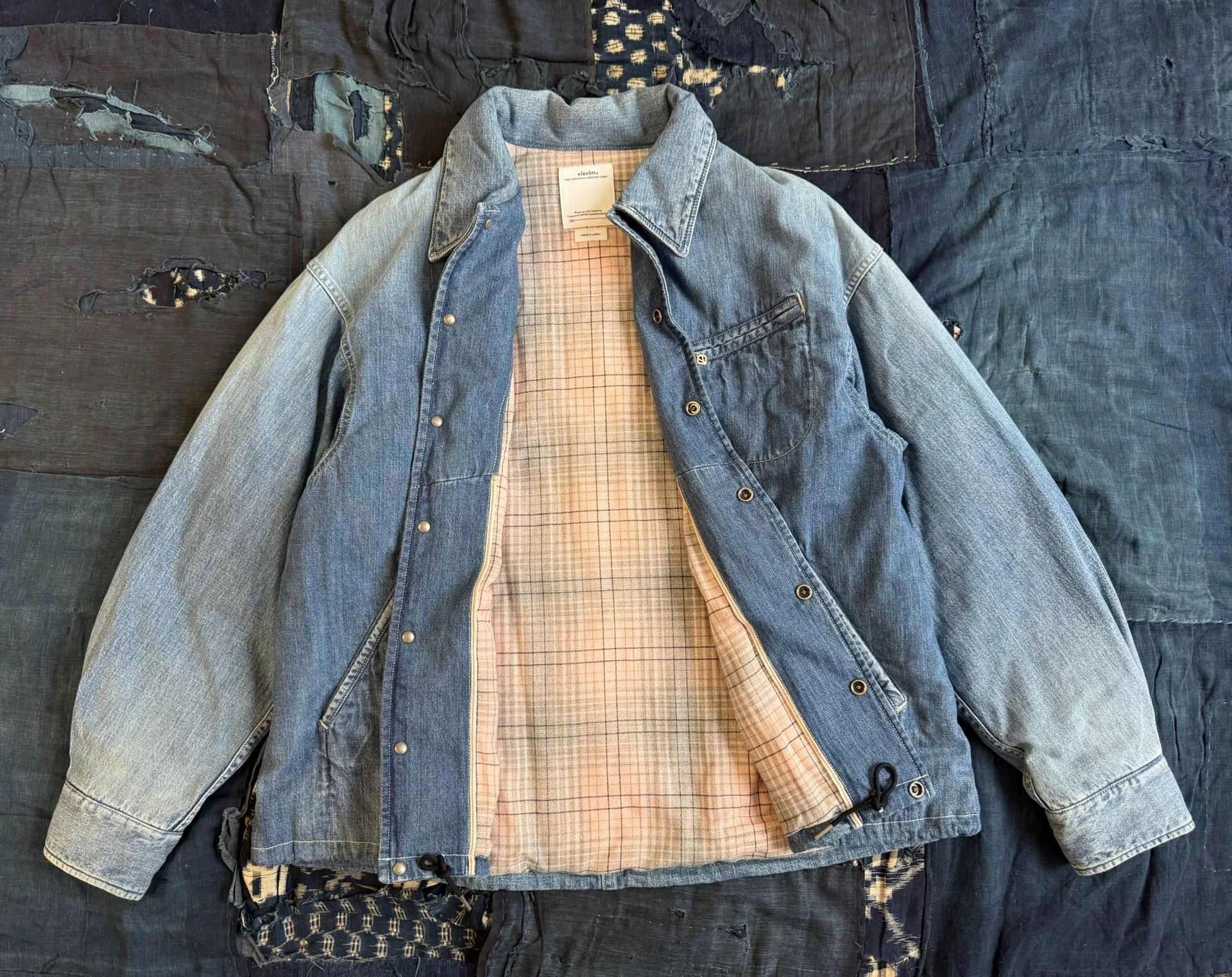 VISVIM 25SS Coach Down Coverall DMGD Denim Jacket