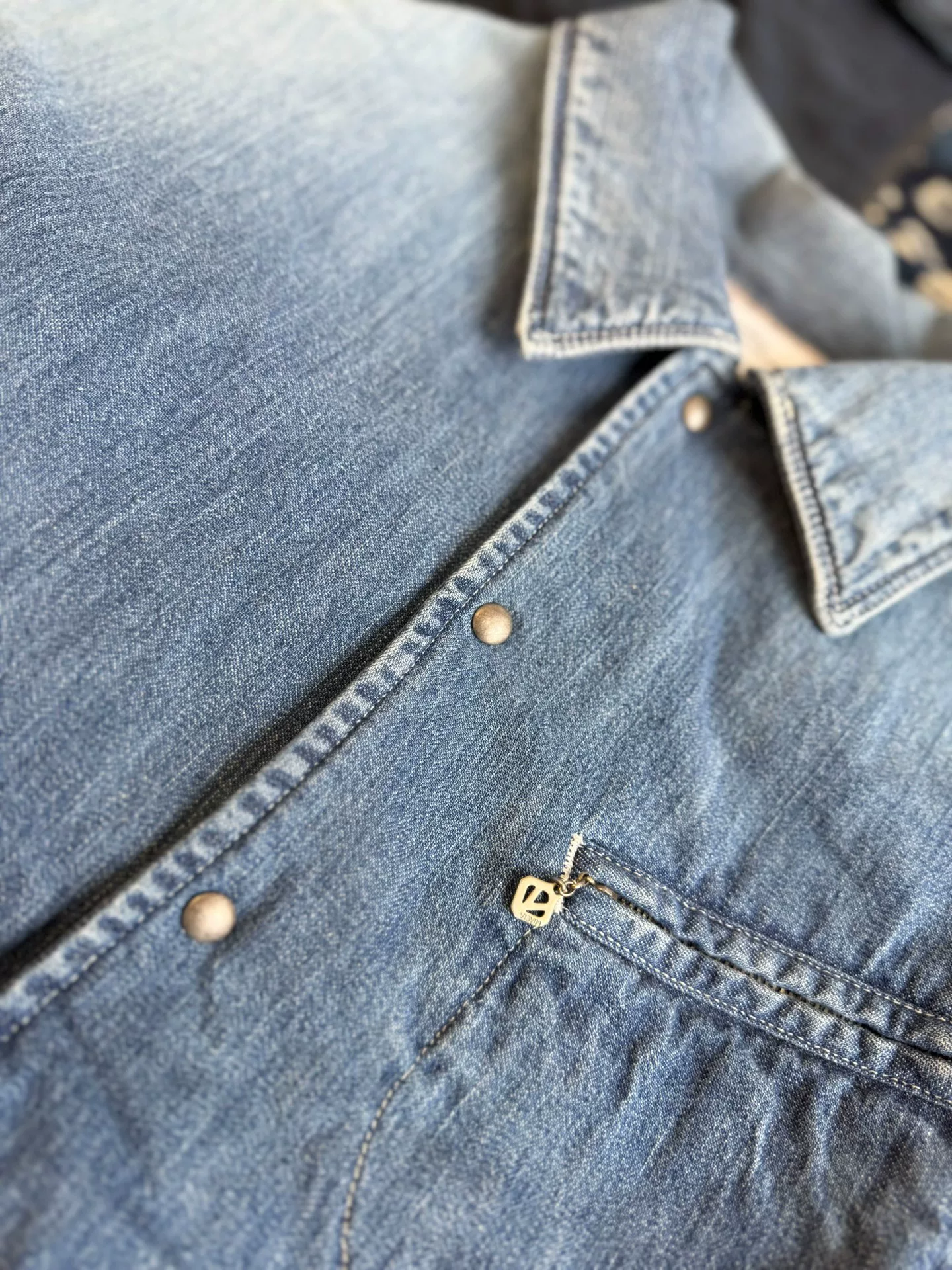 VISVIM 25SS Coach Down Coverall DMGD Denim Jacket — back