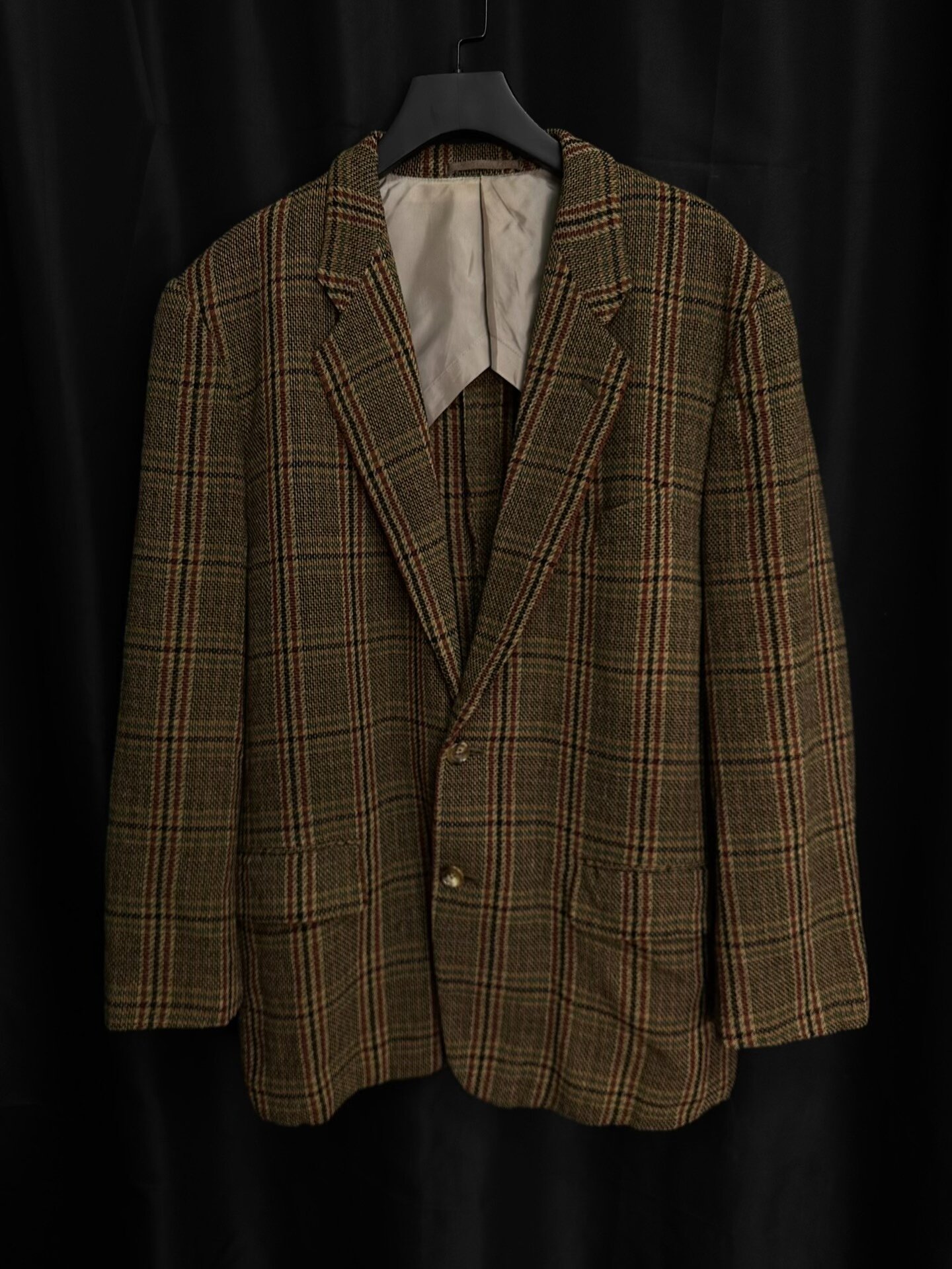 Comme des Garcons 93SS Plaid Woven Runway Coat