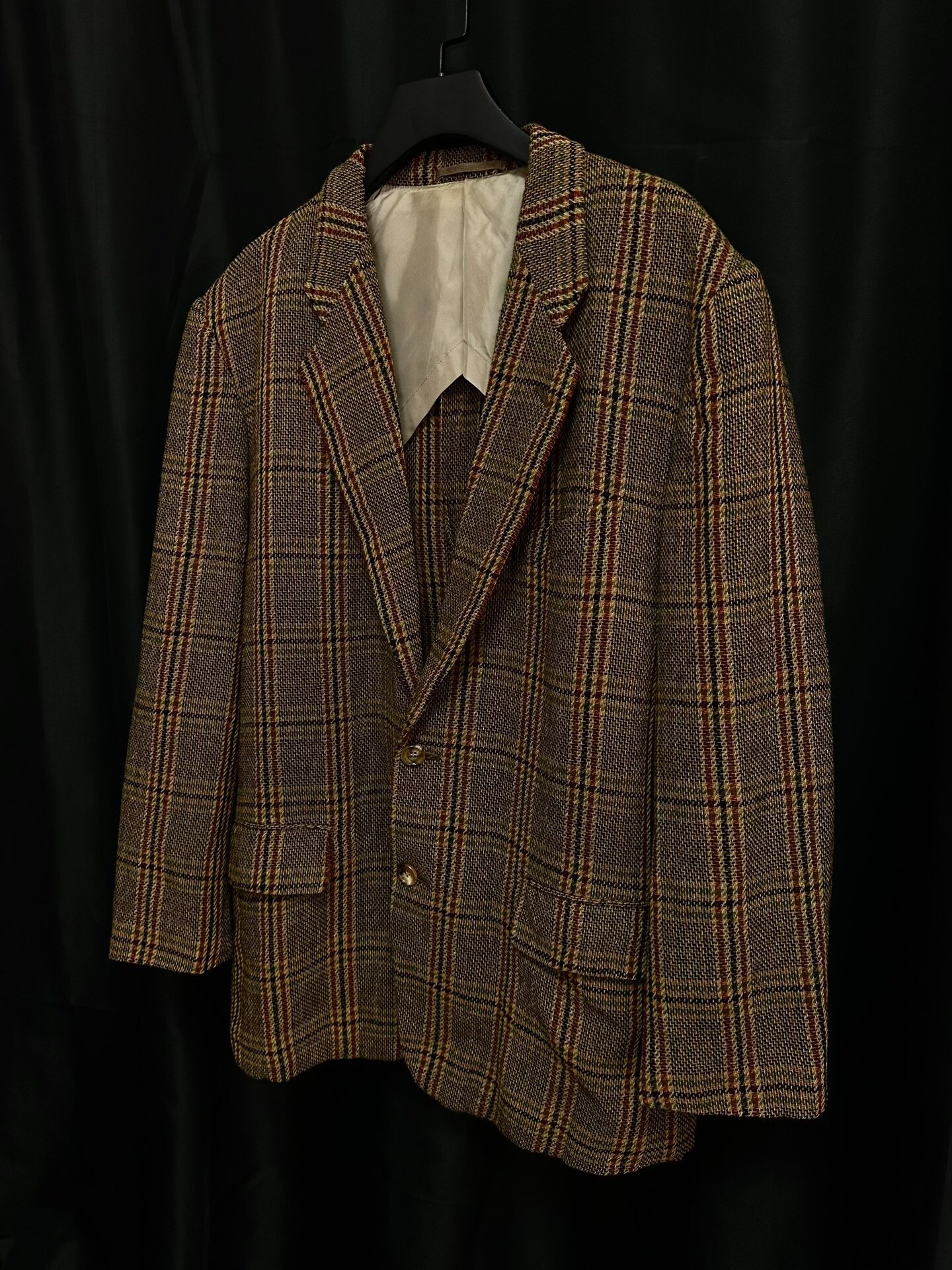 Comme des Garcons 93SS Plaid Woven Runway Coat — front