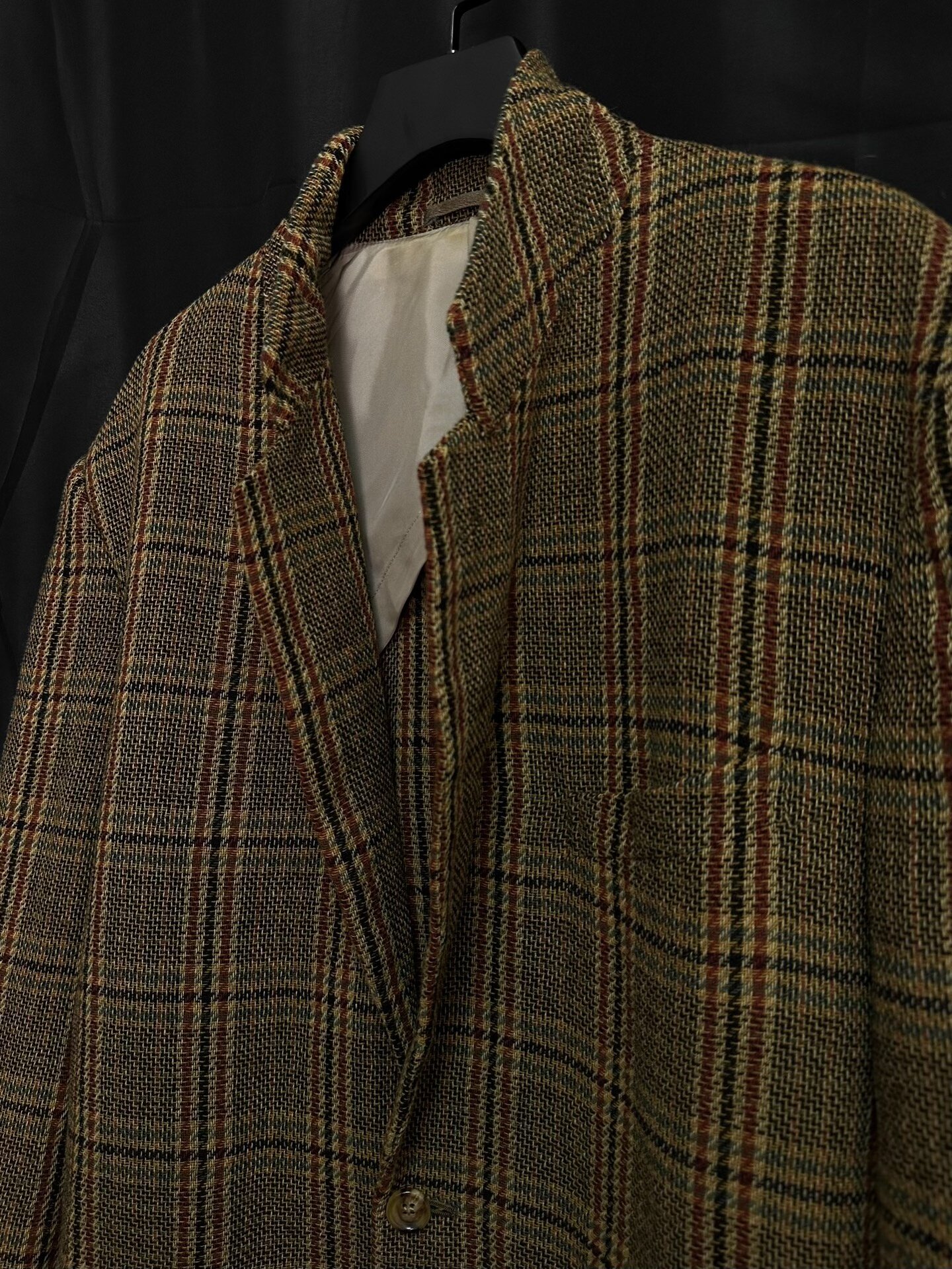 Comme des Garcons 93SS Plaid Woven Runway Coat — label