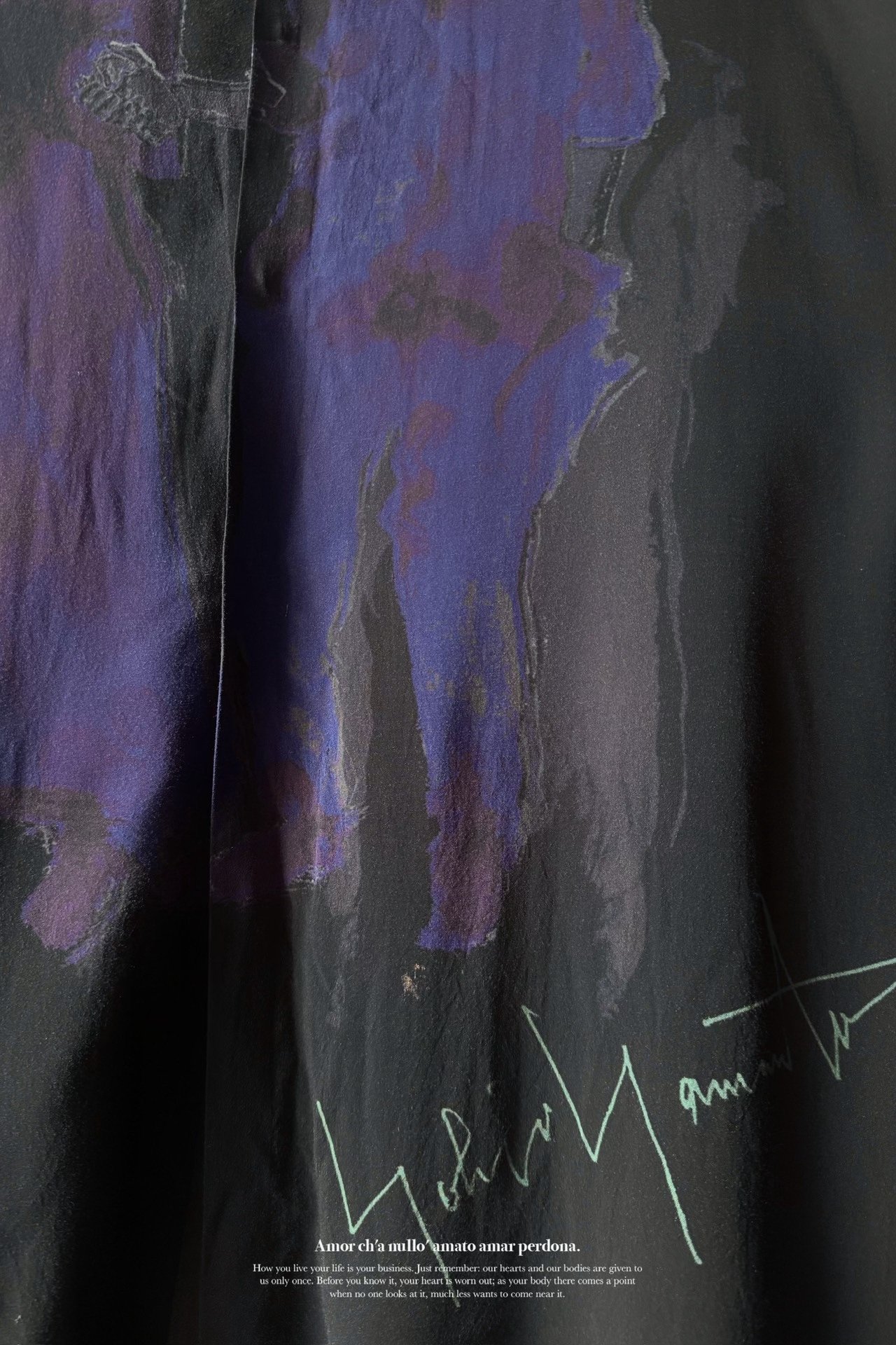 Yohji Yamamoto 20SS Handprint Shirt — back