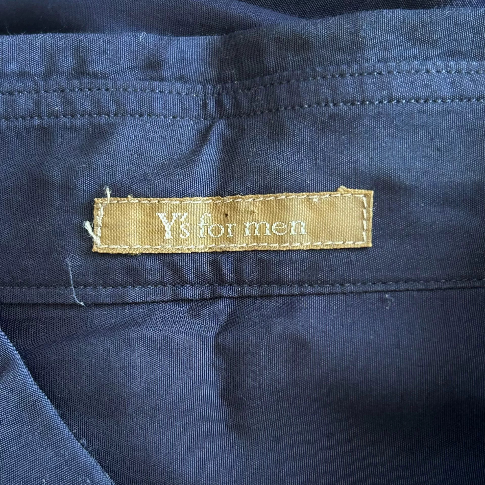 Yohji Yamamoto 92ss Fireworks Cutout Shirt — label