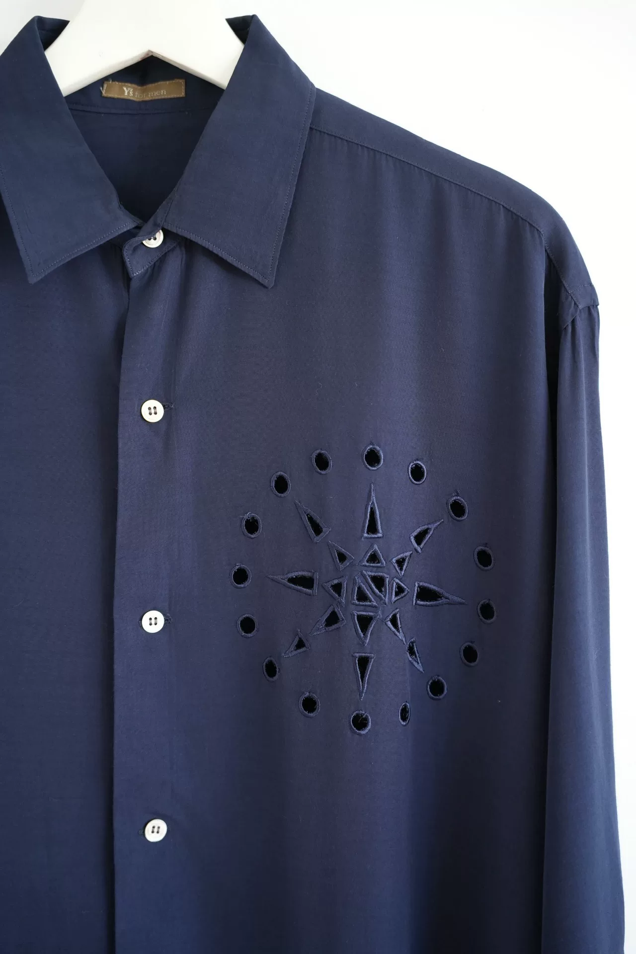 Yohji Yamamoto 92ss Fireworks Cutout Shirt — back