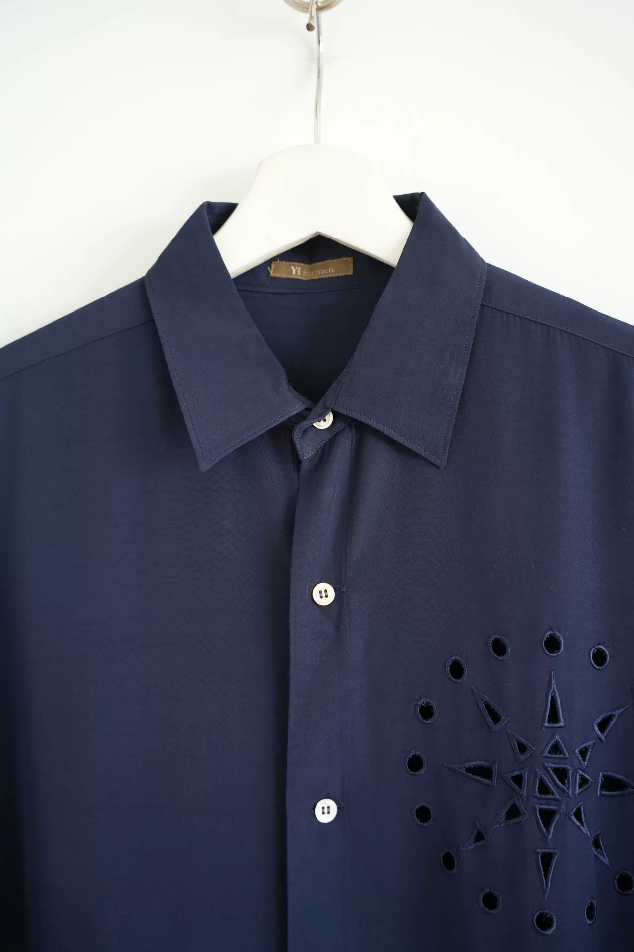 Yohji Yamamoto 92ss Fireworks Cutout Shirt — detail