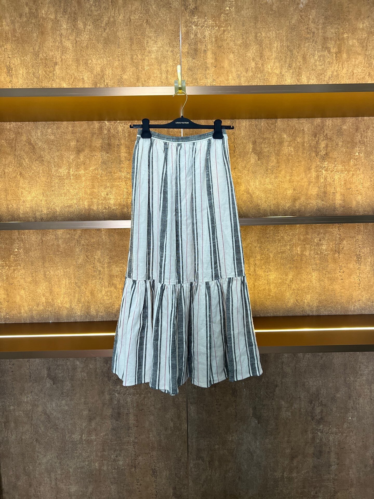 Dior Striped Print Skirt