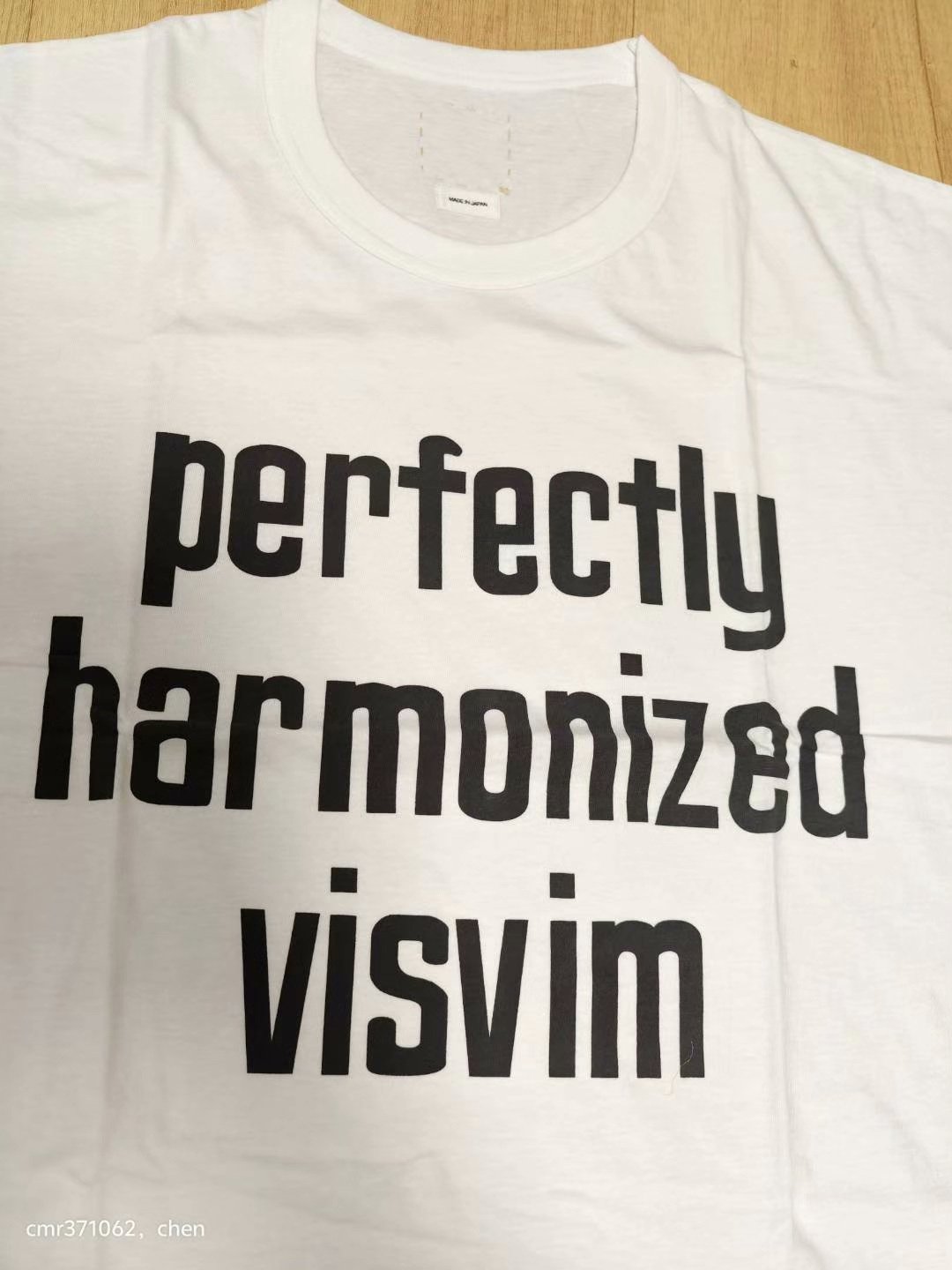VISVIM 23AW JUMBO TEE S/S P.H.V. — label