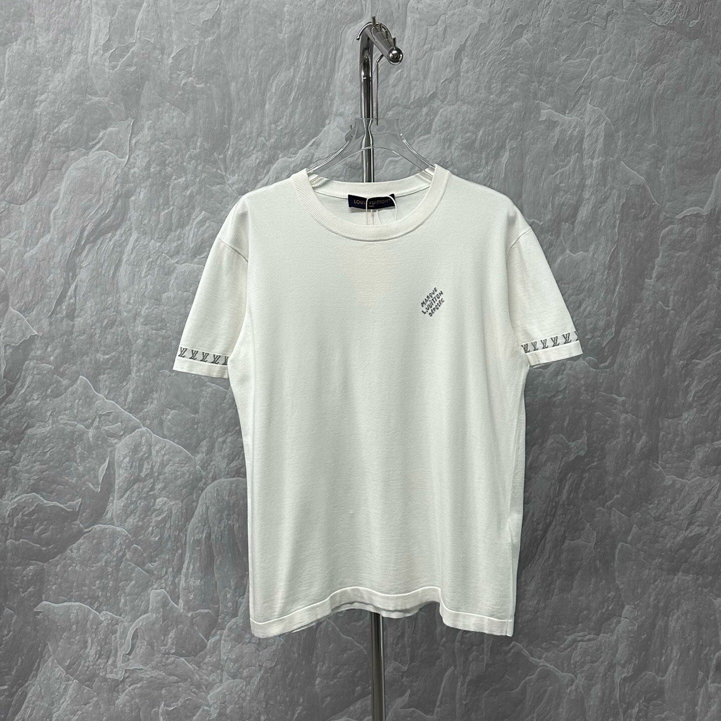 Louis Vuitton SS24 Embroidered Knit Short Sleeve T-shirt
