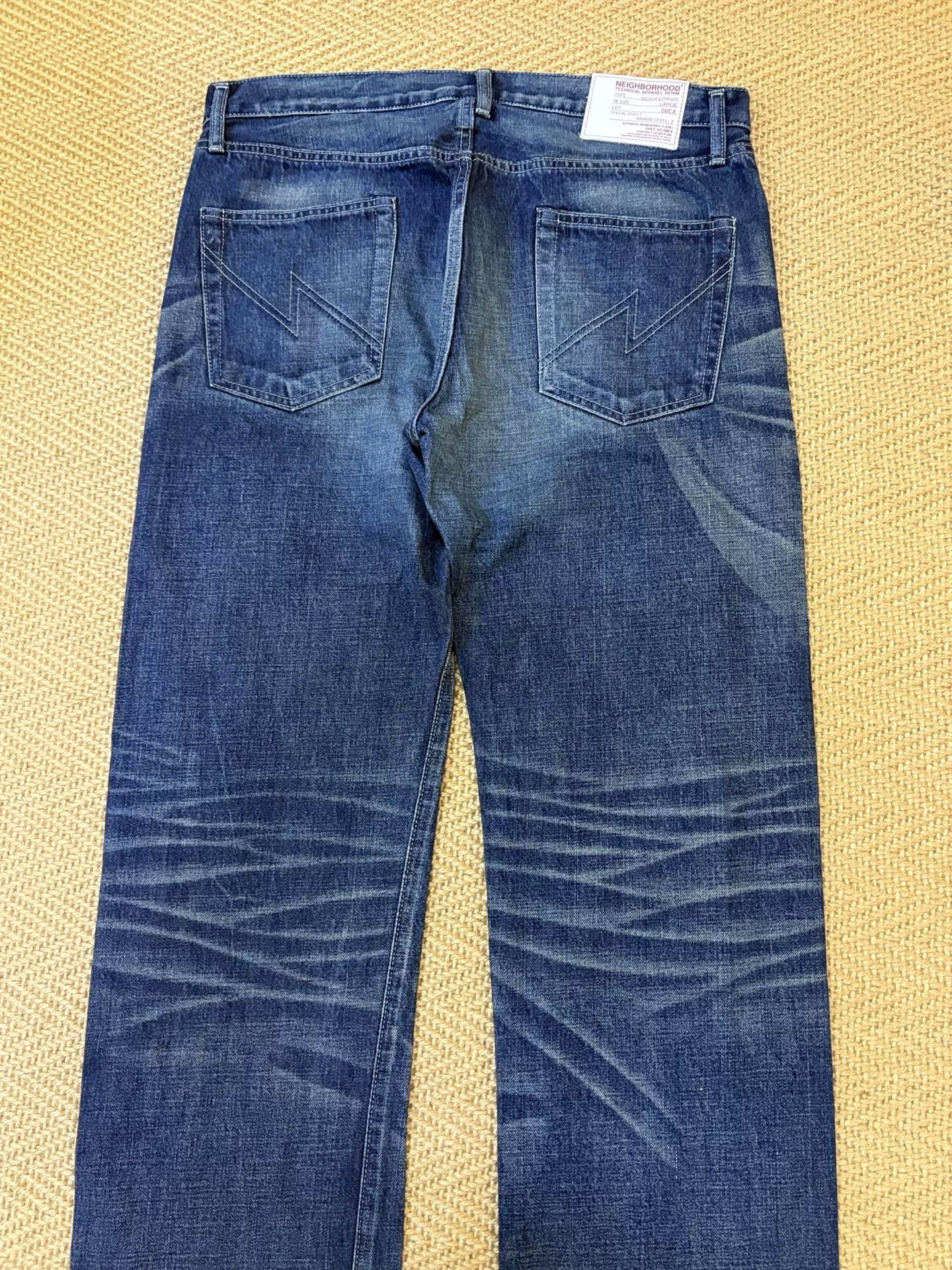 Neighborhood 08EX Distressed Jeans — back