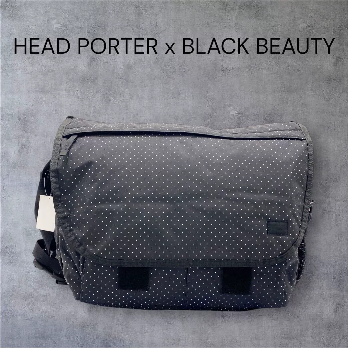 Head Porter Black Polka Dot Crossbody Bag