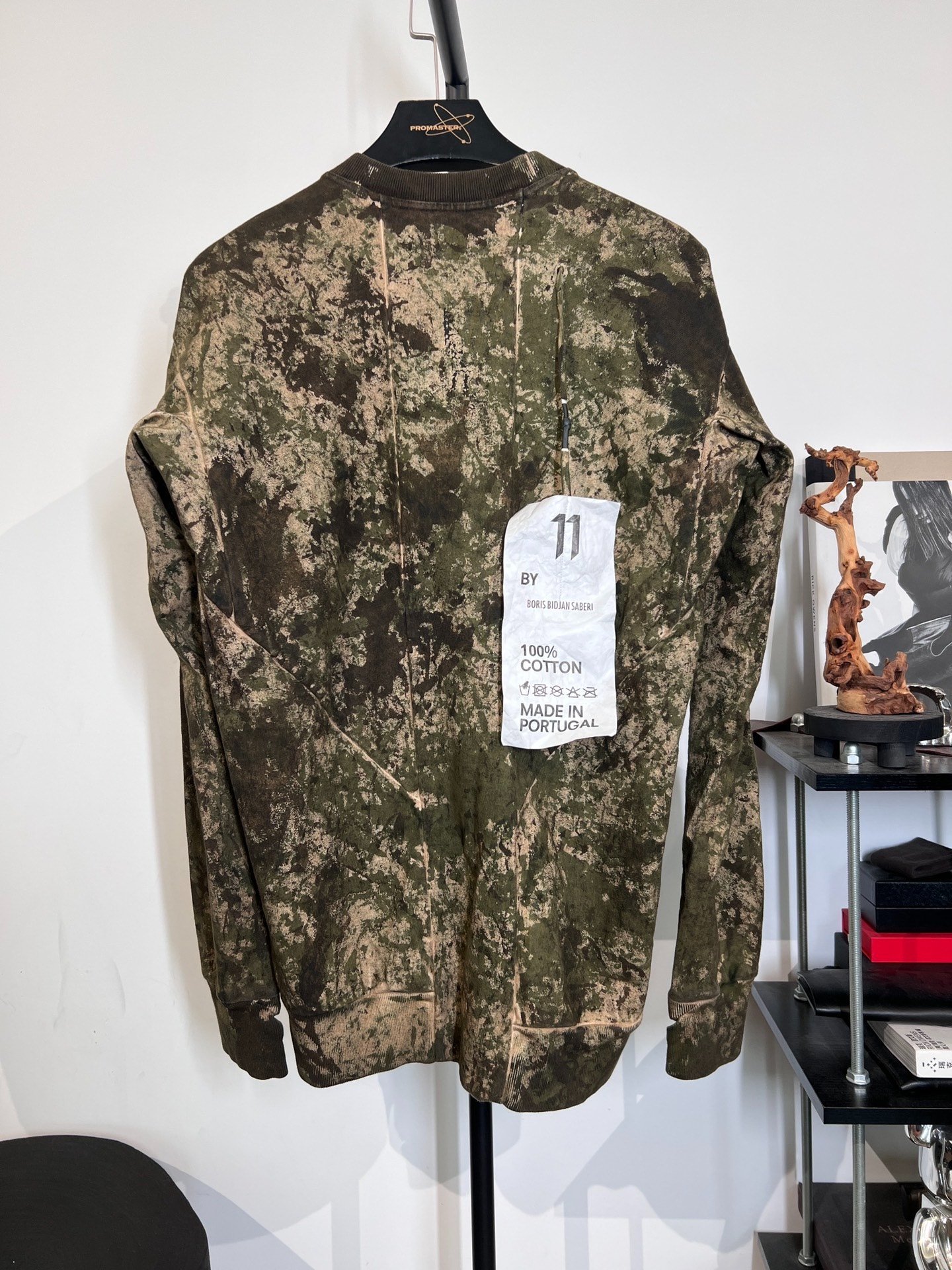 Boris Bidjan Saberi CR1 Camouflage Crewneck — front