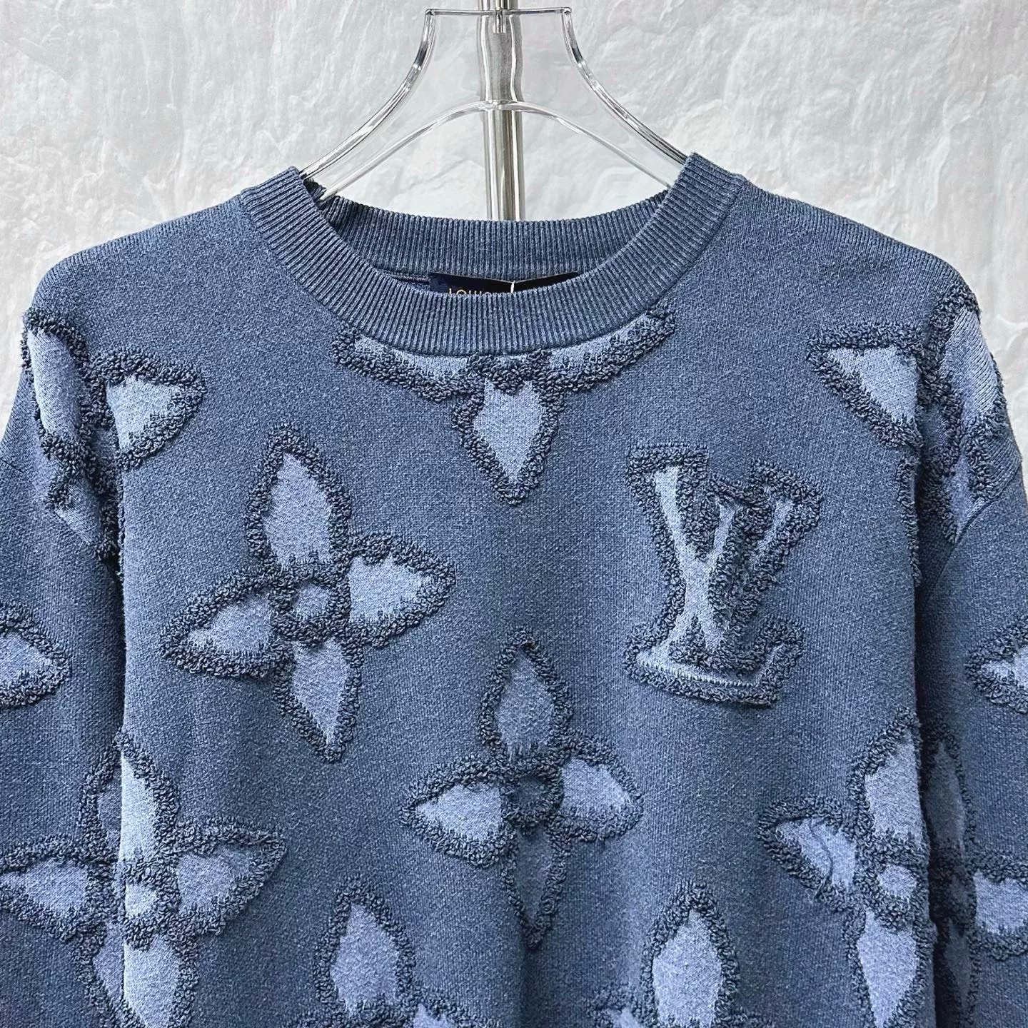 Louis Vuitton Clover Jacquard Sweater XL — front