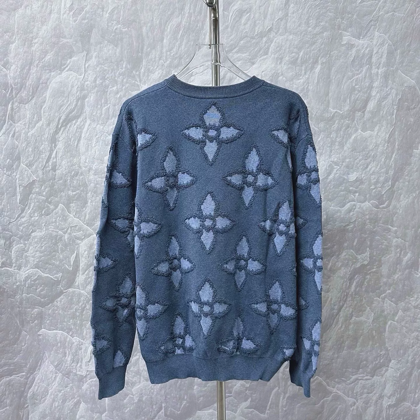 Louis Vuitton Clover Jacquard Sweater XL — back