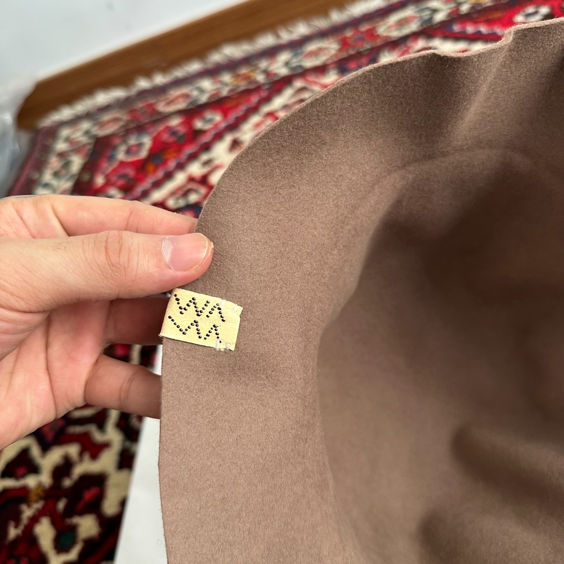 VISVIM 25AW LAUREATE Bucket Hat — label