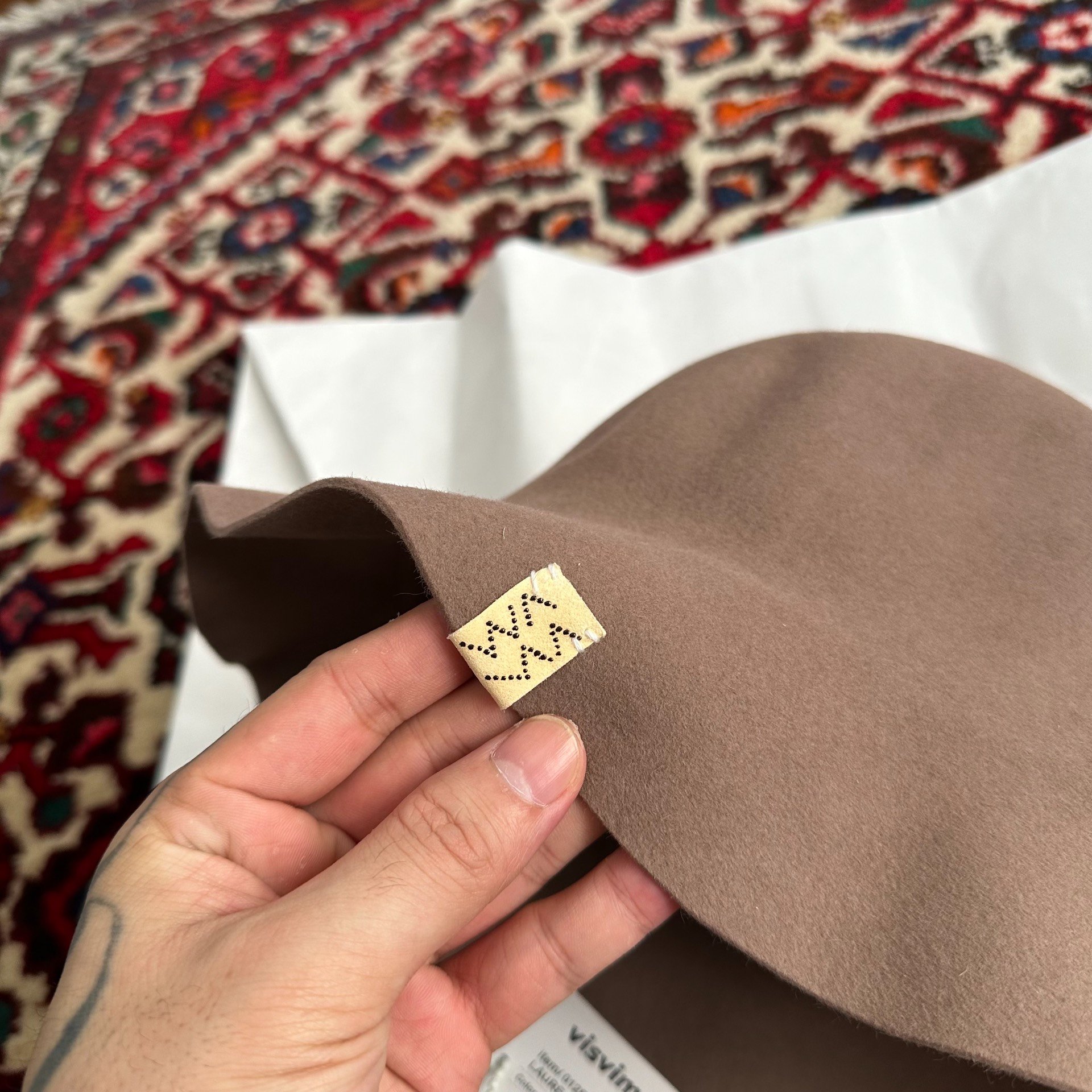 VISVIM 25AW LAUREATE Bucket Hat — back