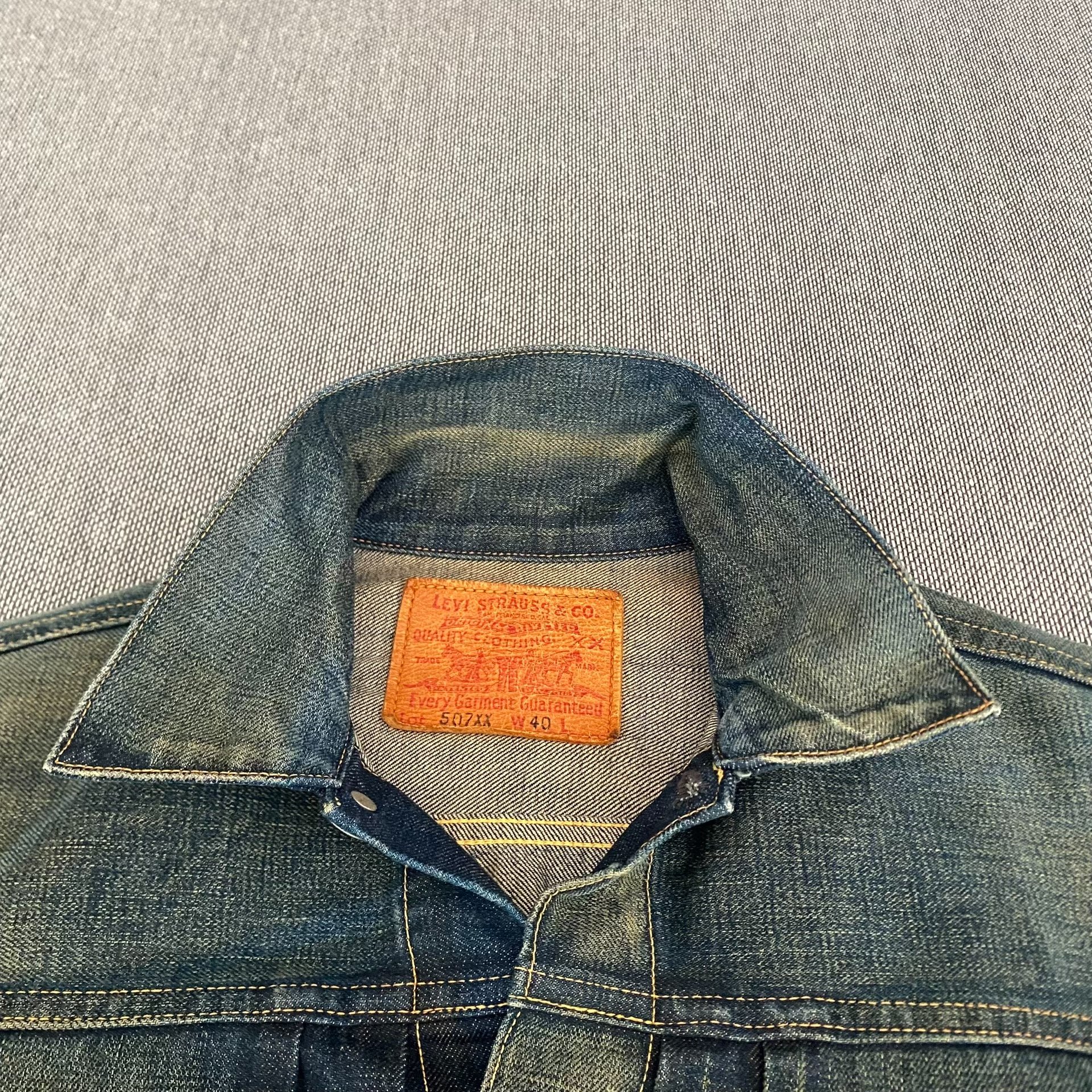 Levi's LVC 507XX J22 Japan Denim Jacket — detail