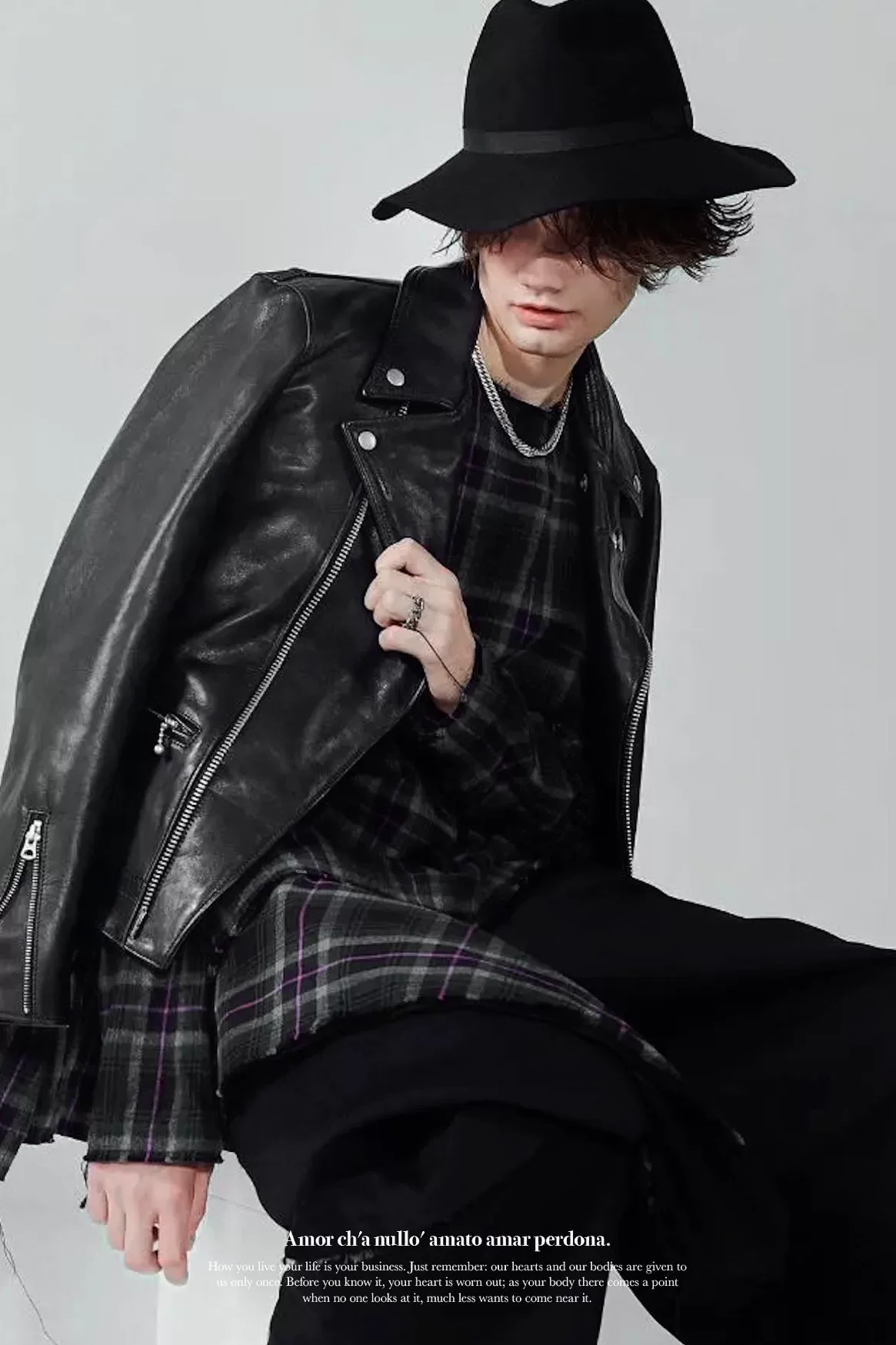 Yohji Yamamoto 15AW Leather Rider Jacket — back