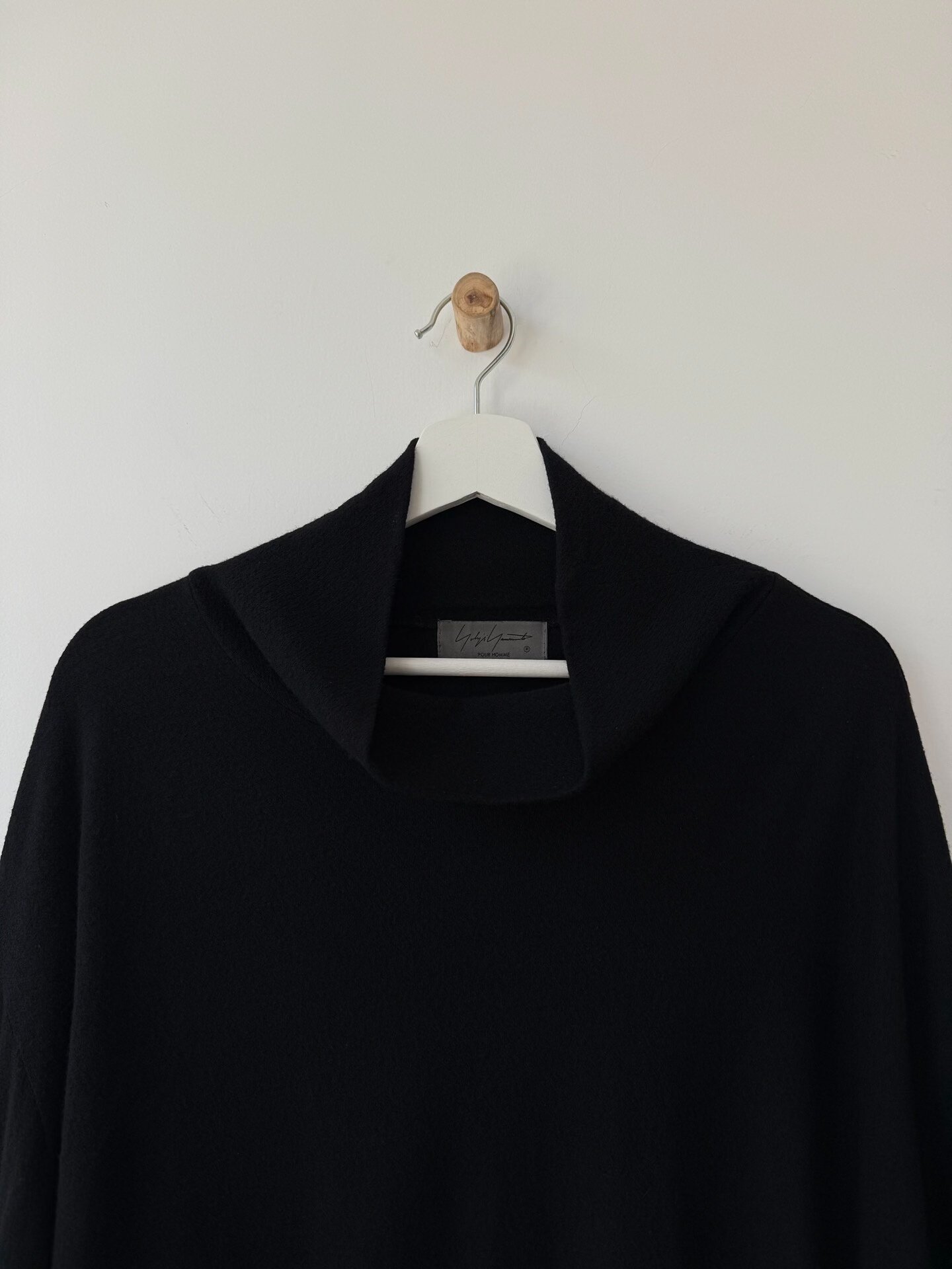 Yohji Yamamoto Pour Homme 24AW Wool Turtleneck — back
