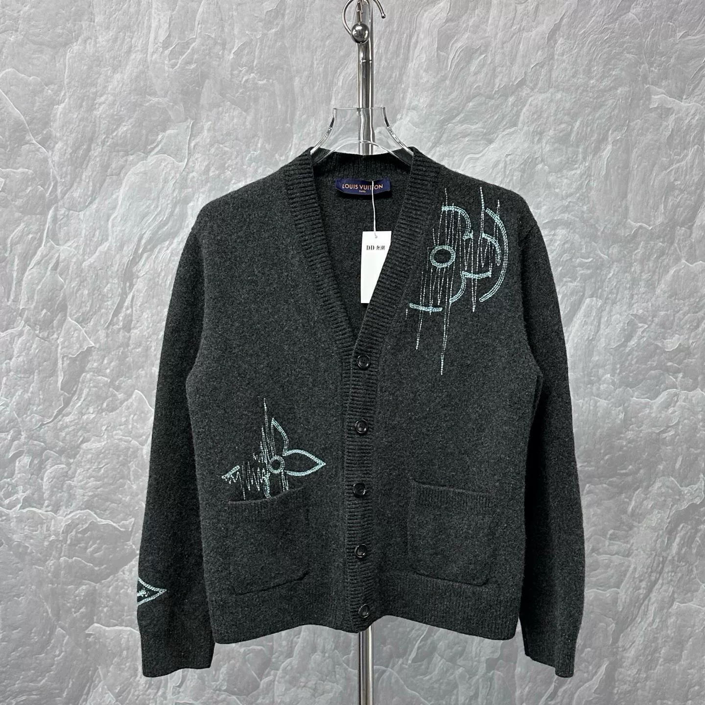 Louis Vuitton ECG Embroidery Wool Coat
