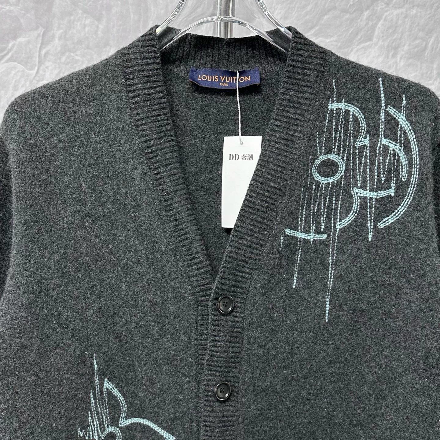 Louis Vuitton ECG Embroidery Wool Coat — front