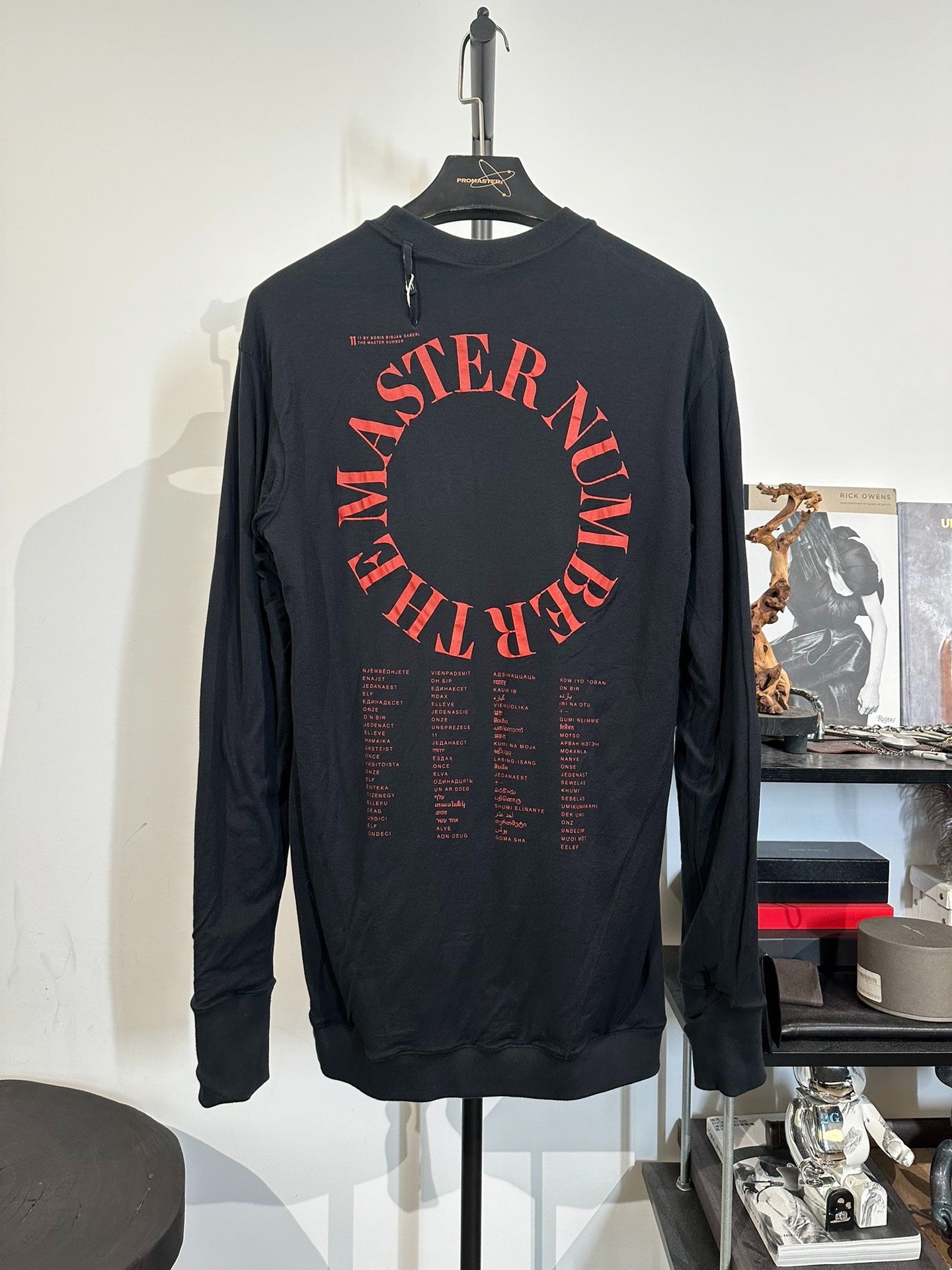 Boris Bidjan Saberi Crewneck Sweatshirt Red Print