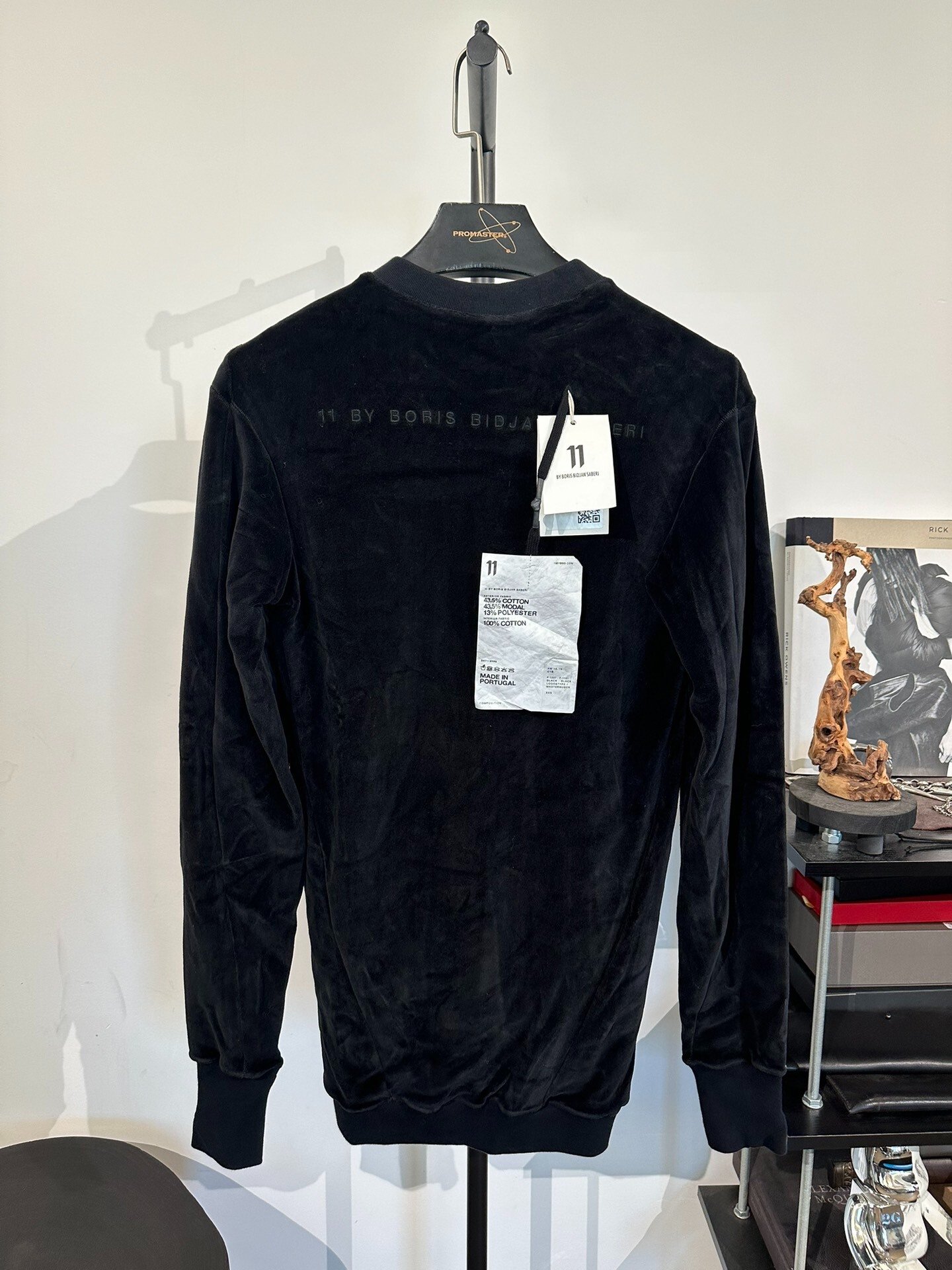 Boris Bidjan Saberi Crewneck Sweatshirt Red Print — back