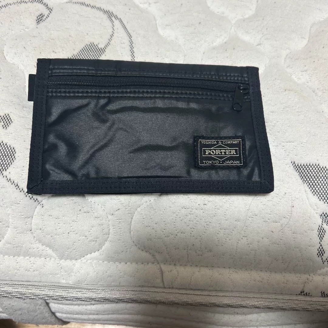 Porter Tokyo Black Long Zipper Wallet