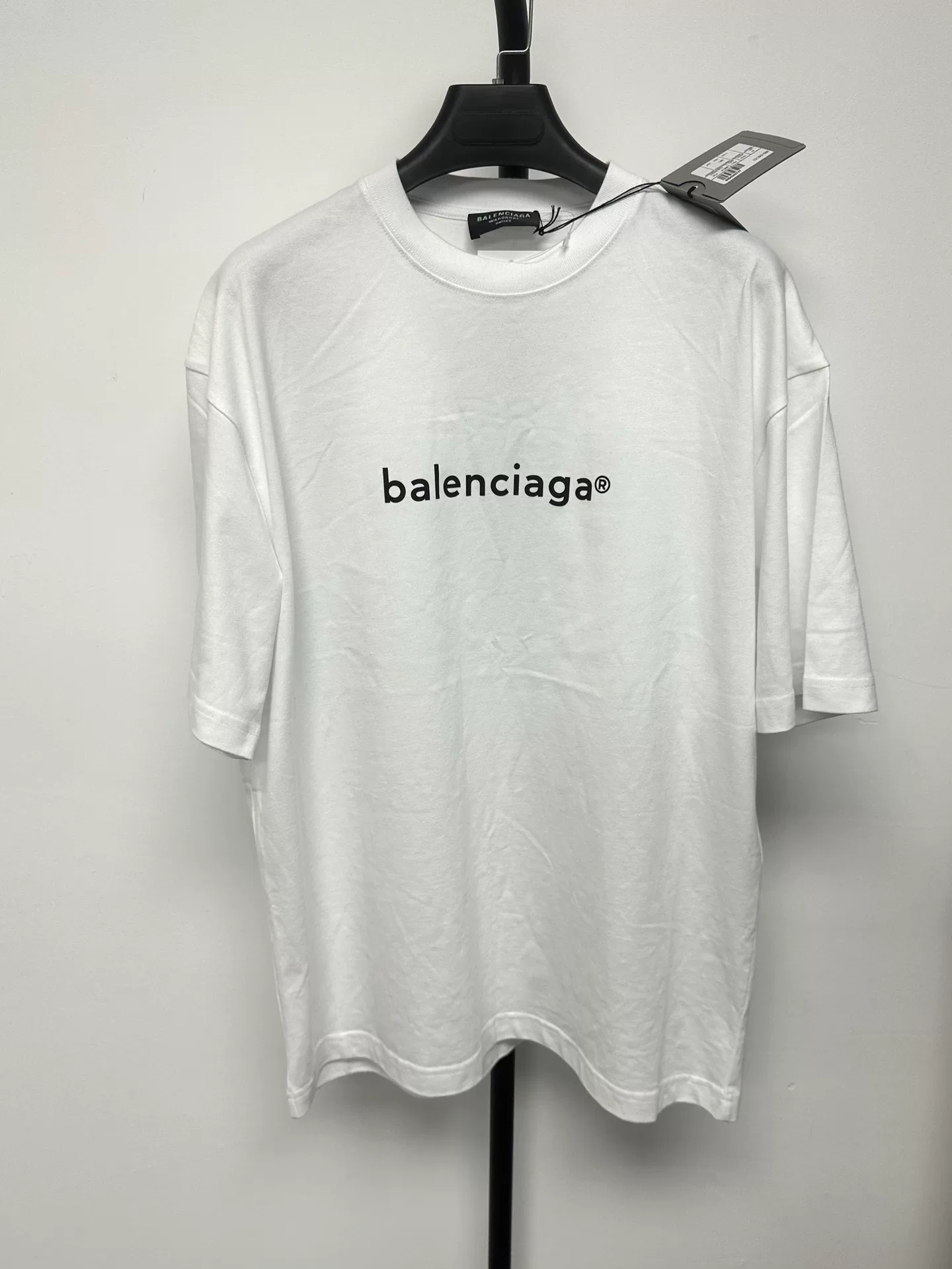 Balenciaga Logo Print Men's Short-Sleeve T-Shirt