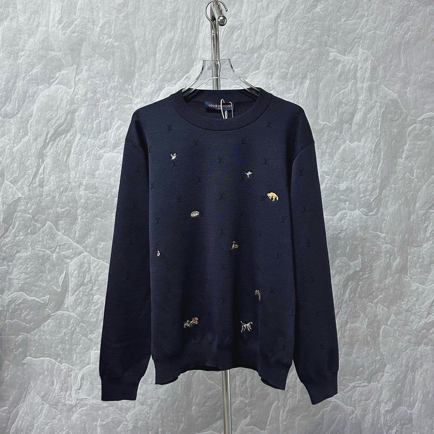 Louis Vuitton Animal Embroidery Crewneck Sweater